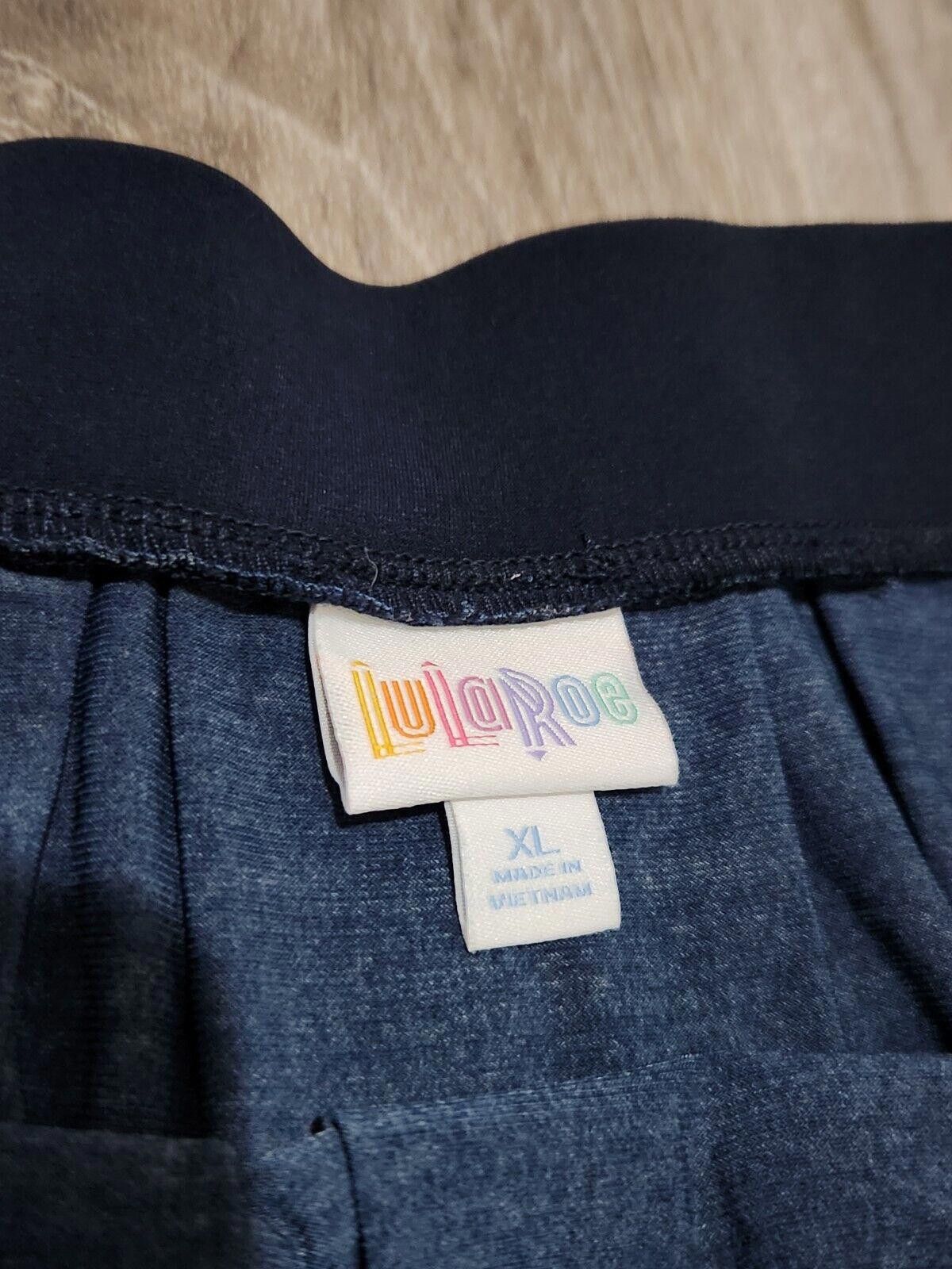 Designer Lularoe Skirt Lot Extra Large Lemons Polka Dots Stretch Size 40" / US 18 - 3 Thumbnail