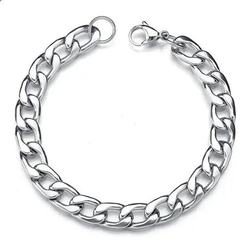Jewelry Cuban Chain Bracelet 20cm Size ONE SIZE - 1 Thumbnail
