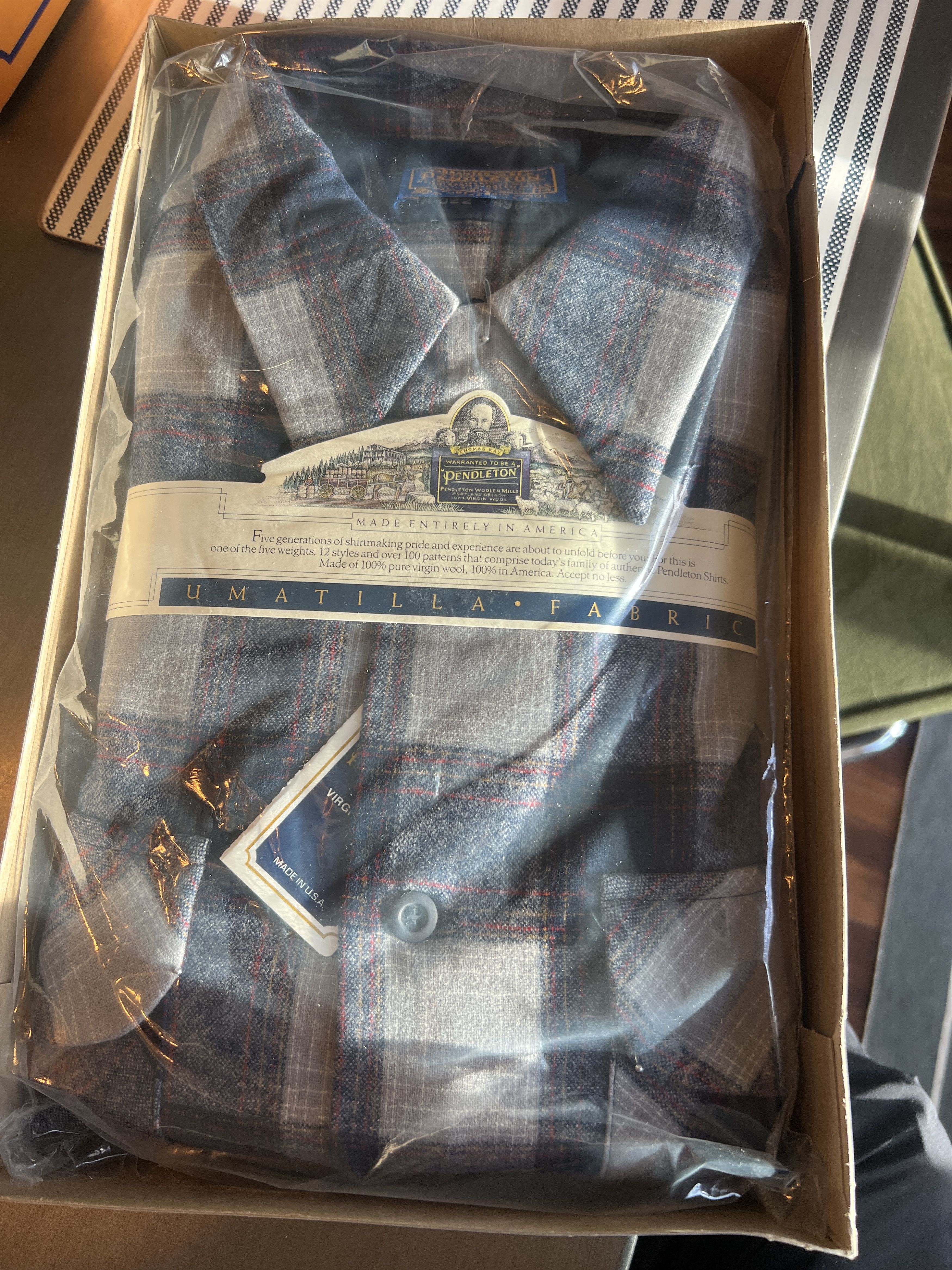 Pendleton Vintage Pendleton Umatilla Blue A022-496 100% Wool Size M Size US M / EU 48-50 / 2 - 1 Thumbnail