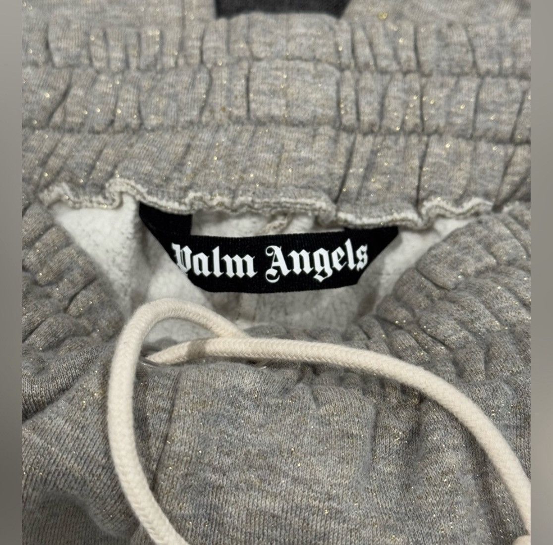 Palm Angels PALM ANGELS PXP Painted Classic Sweatpants MELANGE GREY Sz M Size US 32 / EU 48 - 8 Thumbnail
