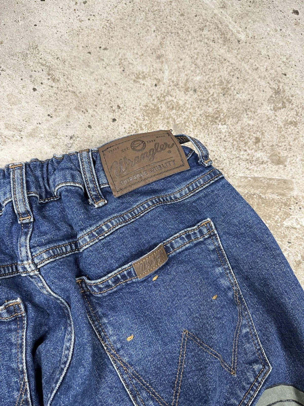 Vintage × Wrangler ‼️ Vintage y2k Wrangler Custom Reworked Pants Painted Size US 34 / EU 50 - 11 Thumbnail
