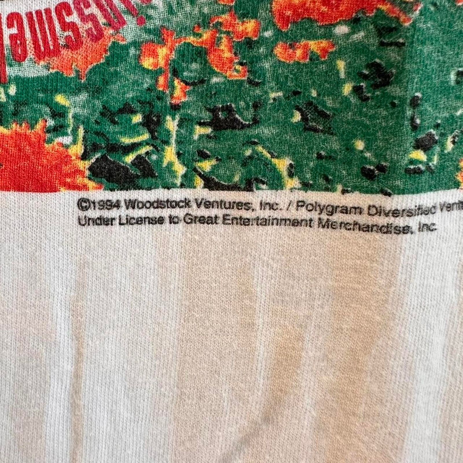 Band Tees × Vintage Vintage 1994 Woodstock Shirt Size US XL / EU 56 / 4 - 4 Thumbnail