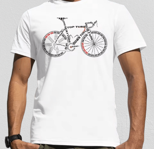Other Fashion Streetwear Bicycle T-Shirt Punk Graphic Tees Size US M / EU 48-50 / 2 - 1 Thumbnail