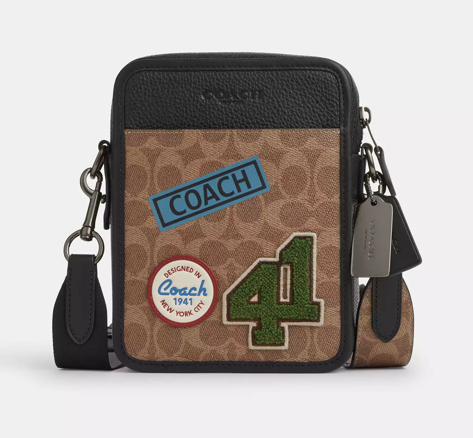 Coach Sullivan Crossbody In Signature Canvas With Patches