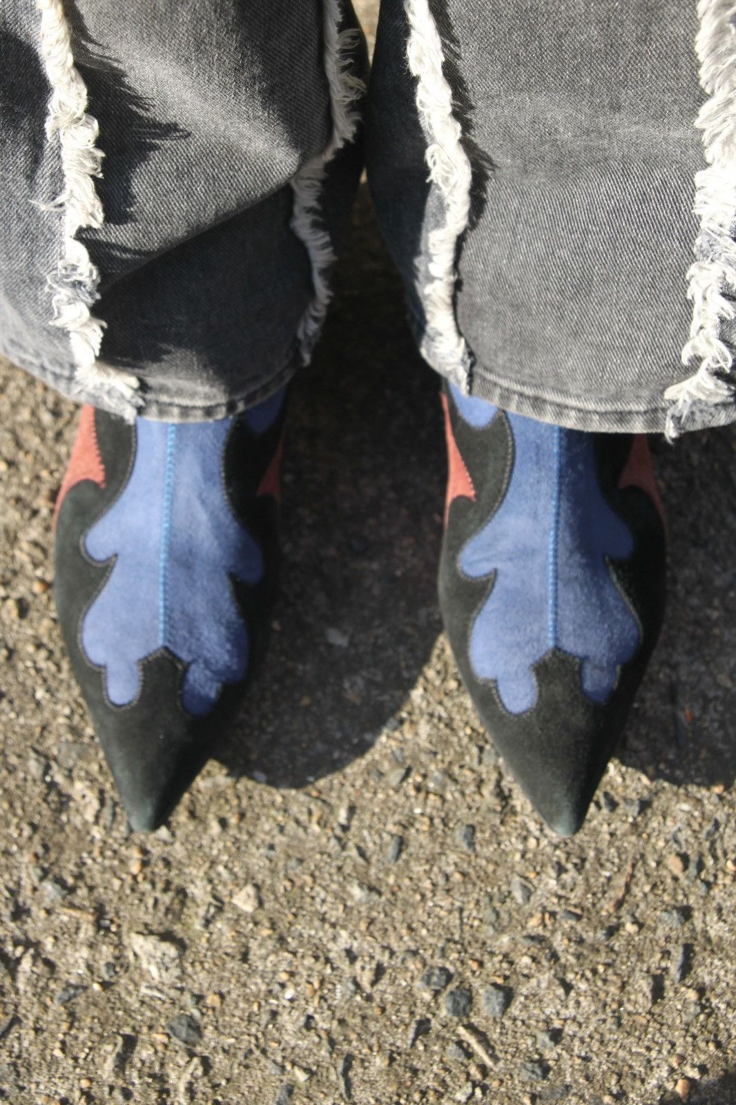 Toga × Toga Pulla TOGA PULLA Suede Western Panel Boots (Size 38) Size US 8 / IT 38 - 3 Thumbnail