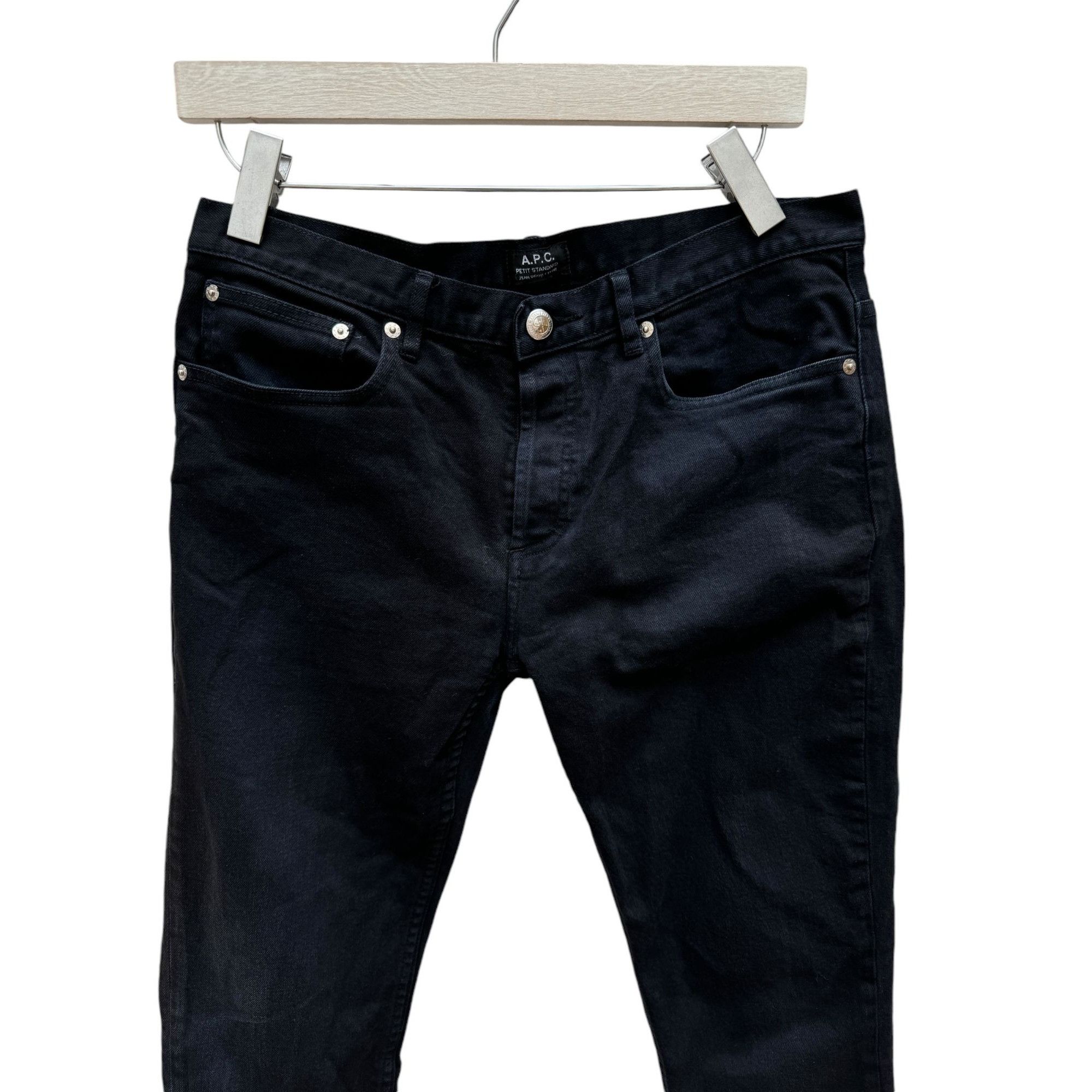 A.P.C. Petit Standard Black Denim jeans Size US 32 / EU 48 - 2 Thumbnail