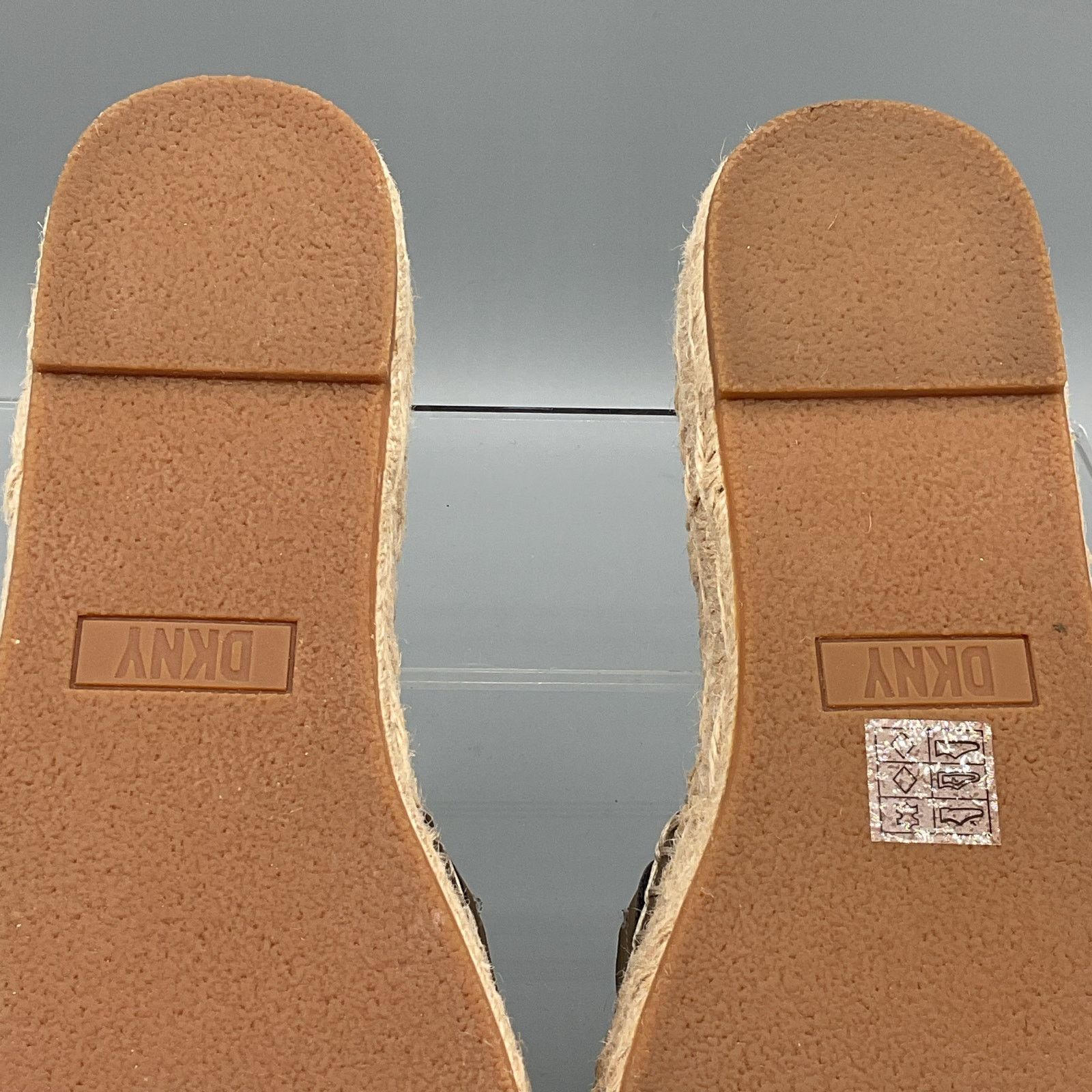 DKNY DKNY Women Camillo Espadrille Slide Sandals Brown Sz 10M Size US 10 / IT 40 - 9 Thumbnail