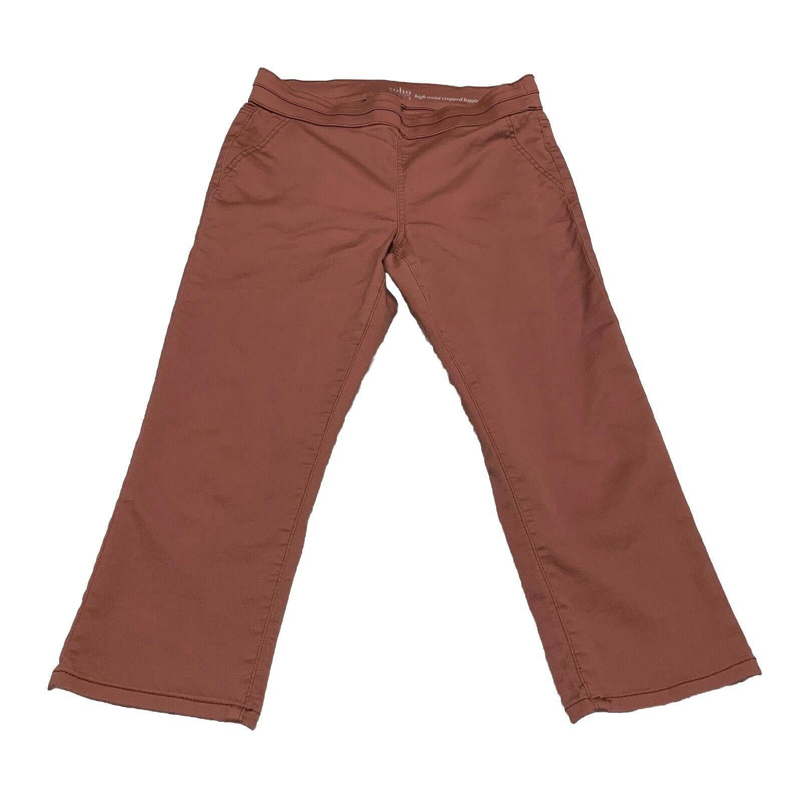 Other Soho Women's M High Waist Legging Pink Mauve Cropped Size 32" / US 10 / IT 46 - 1 Thumbnail