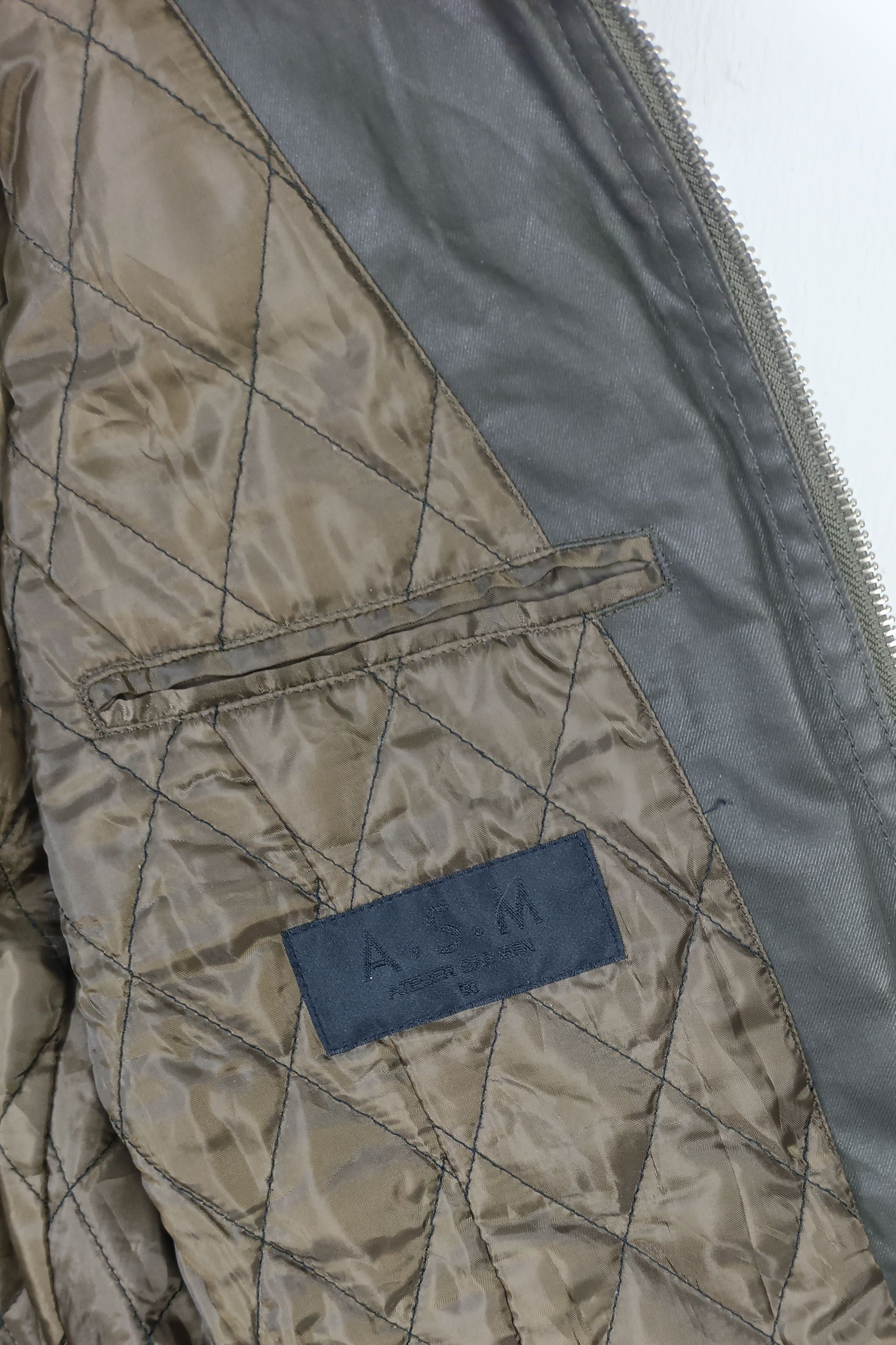 Japanese Brand Atelier Sab Men Wax Jacket Tactical Pocket Size US M / EU 48-50 / 2 - 14 Thumbnail