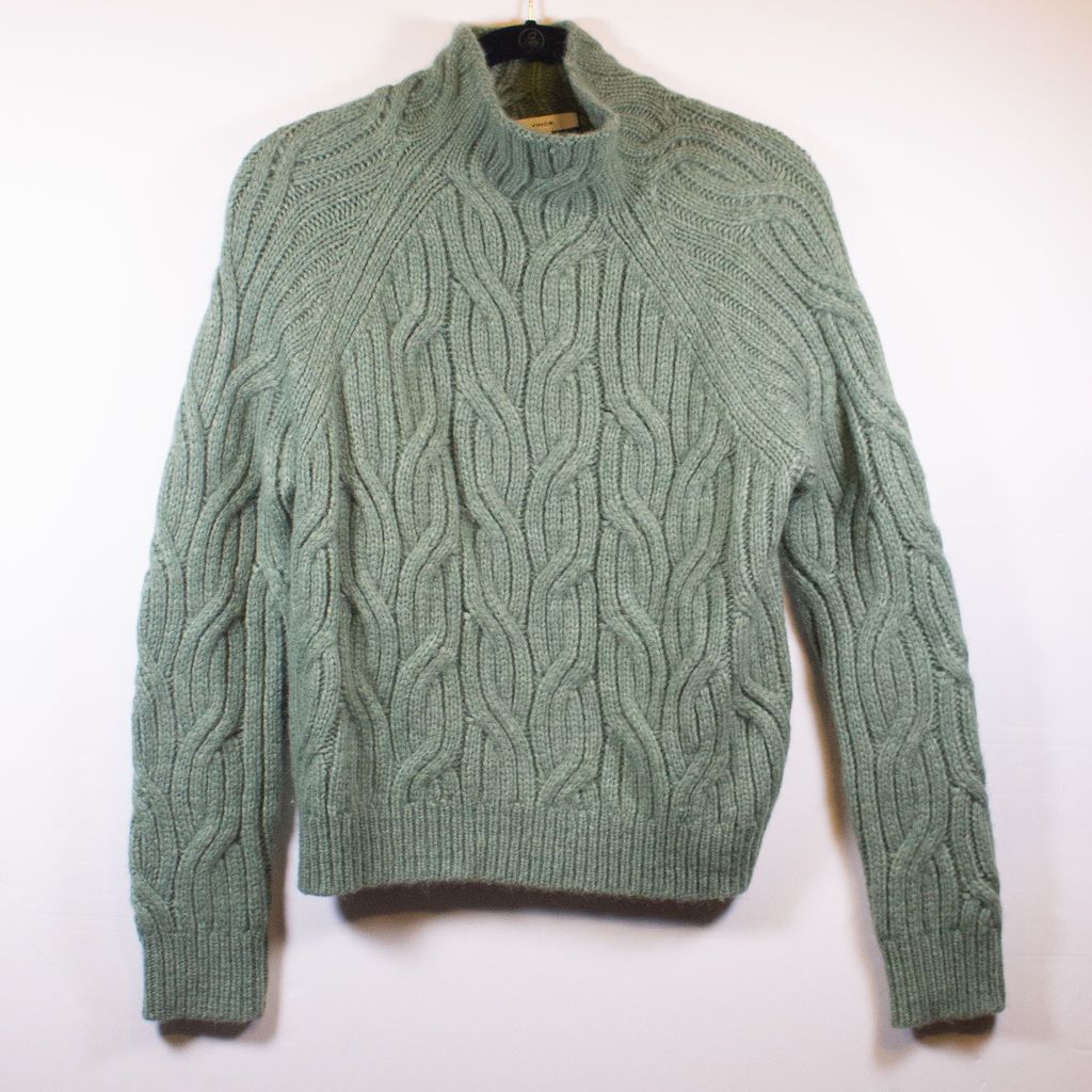 Vince Vince Twisted Chain Mock Neck Alpaca Wool Blend Grailed