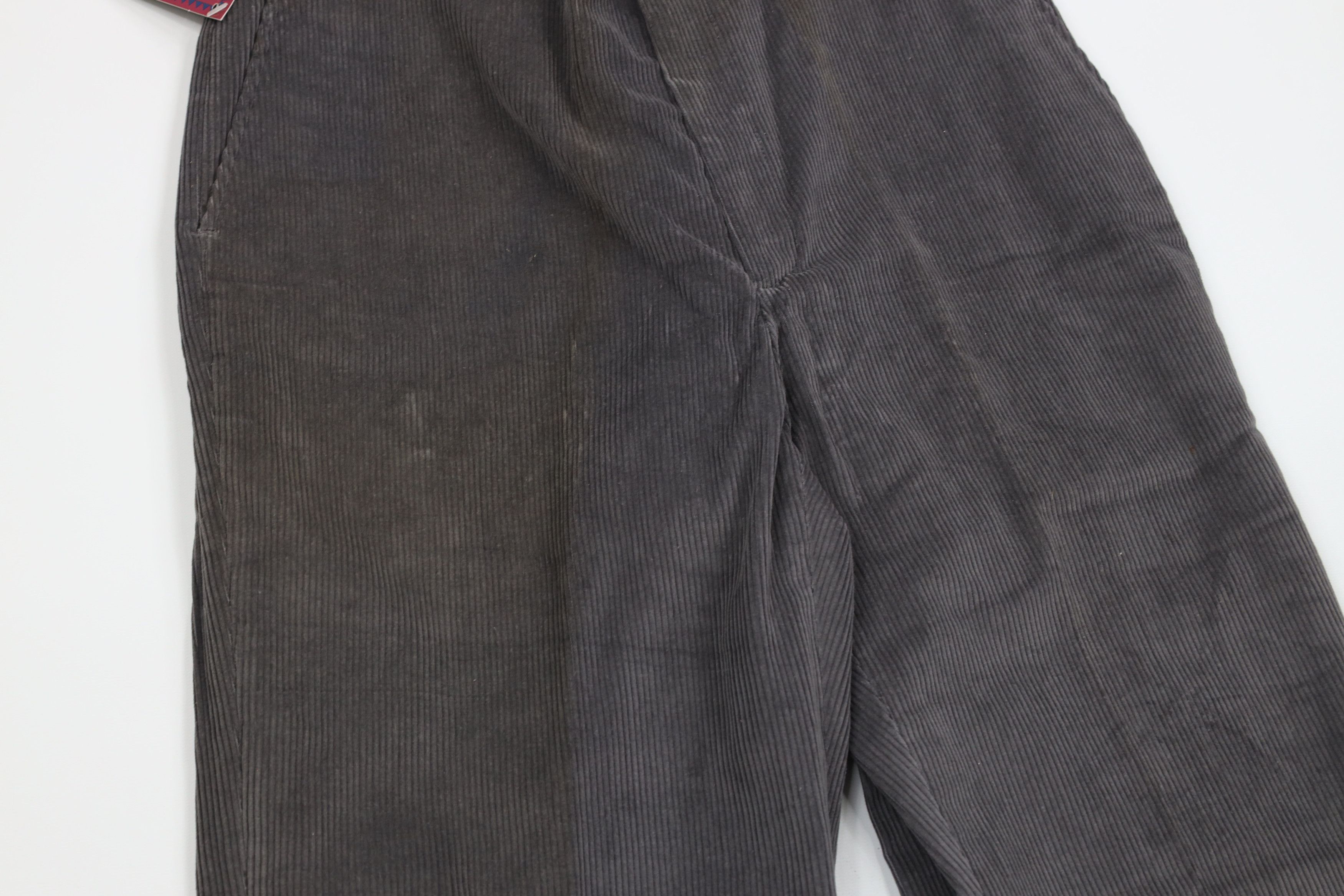 Vintage Deadstock Vintage 90s Streetwear Corduroy Chino Pants Gray Size US 30 / EU 46 - 5 Thumbnail