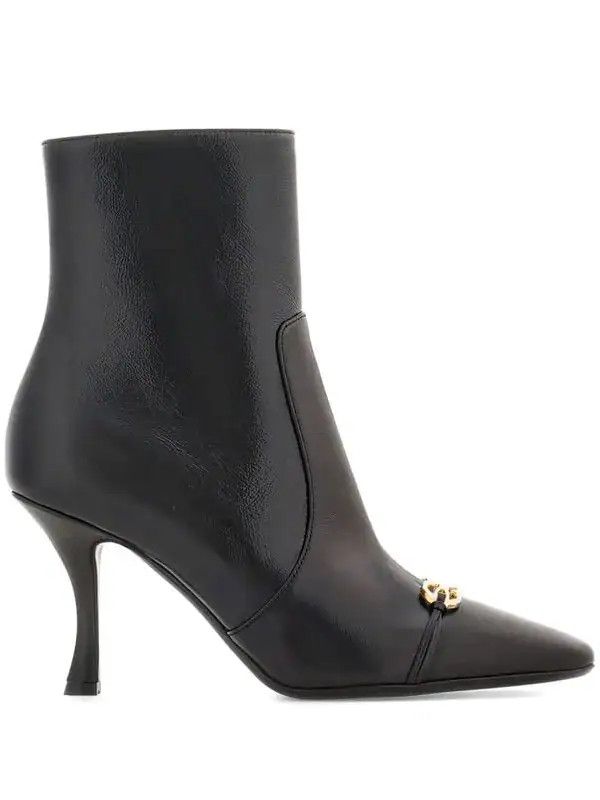 Salvatore Ferragamo o1y0326 Ankle Boots in Black Size US 10.5 / IT 40.5 - 1 Thumbnail