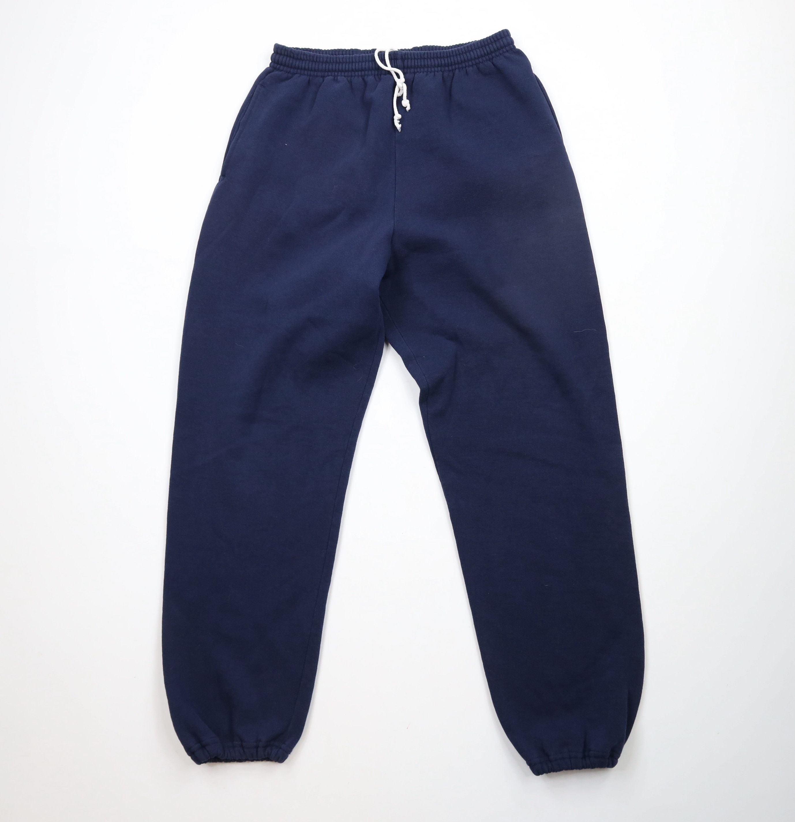 Russell Athletic × Vintage Vintage 90s Russell Athletic Blank Sweatpants Joggers Blue Size US 36 / EU 52 - 1 Thumbnail
