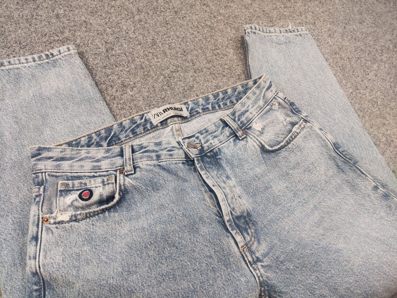 Rhude Zara Rhuigi RHUDE Design Baggy Relaxed Fit men's Mom Jeans Size US 34 / EU 50 - 14 Thumbnail