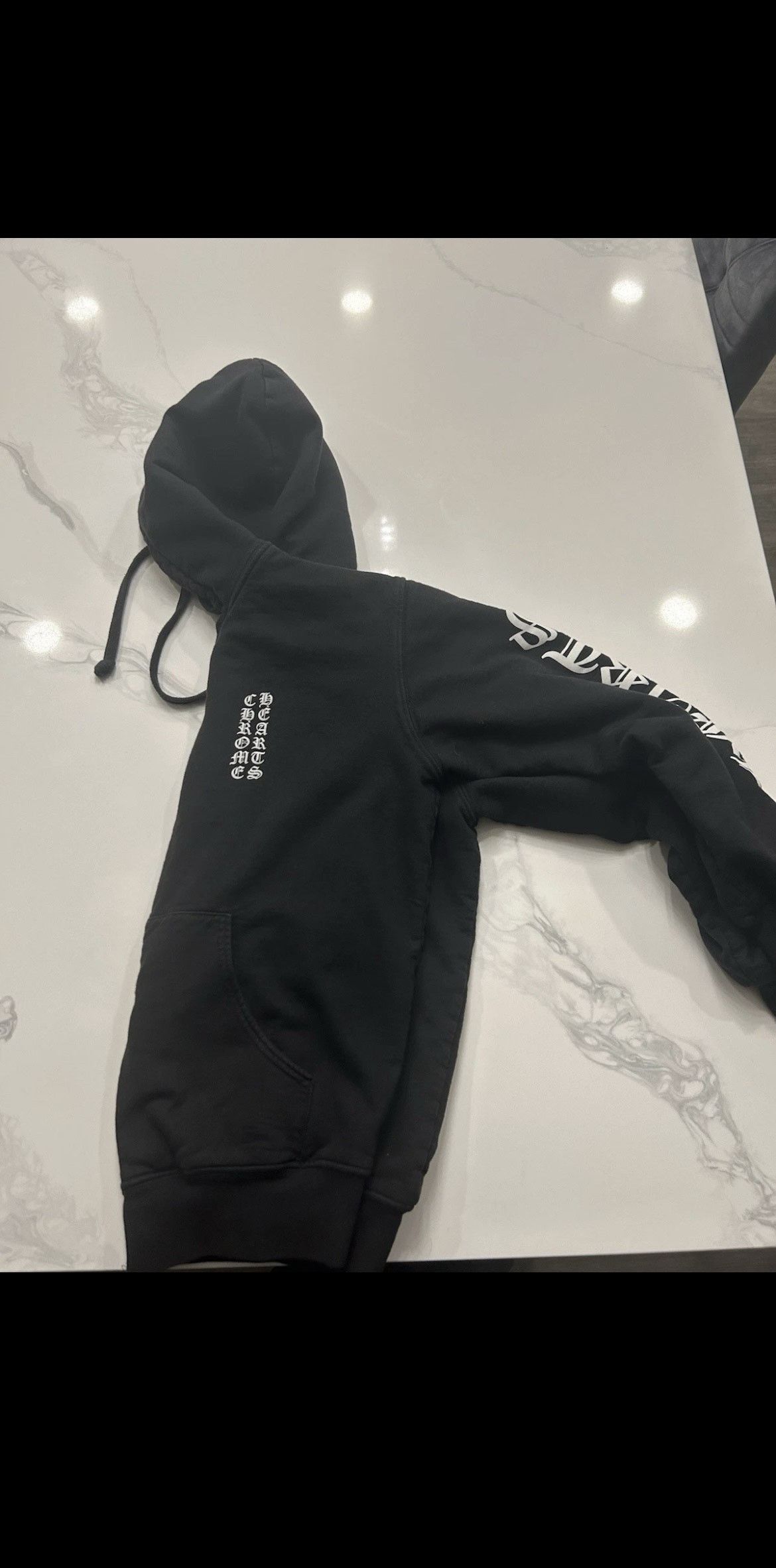 Chrome Hearts Chrome Hearts Vertical Logo Zip Up Hoodie Black Size US M / EU 48-50 / 2 - 2 Thumbnail