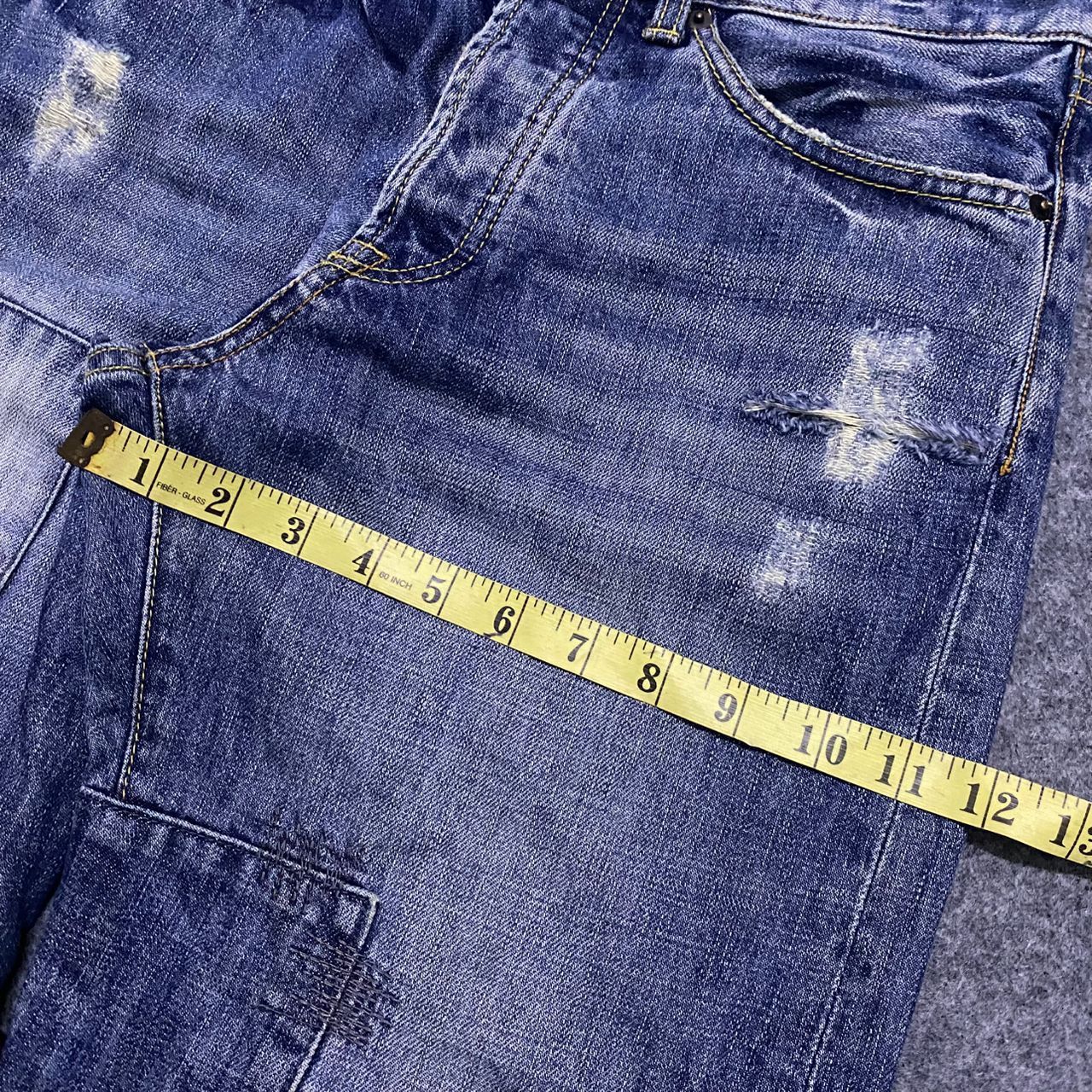 If Six Was Nine 💥Best Offer💥Spice Island Patchwork Distressed Denim Size US 32 / EU 48 - 6 Thumbnail