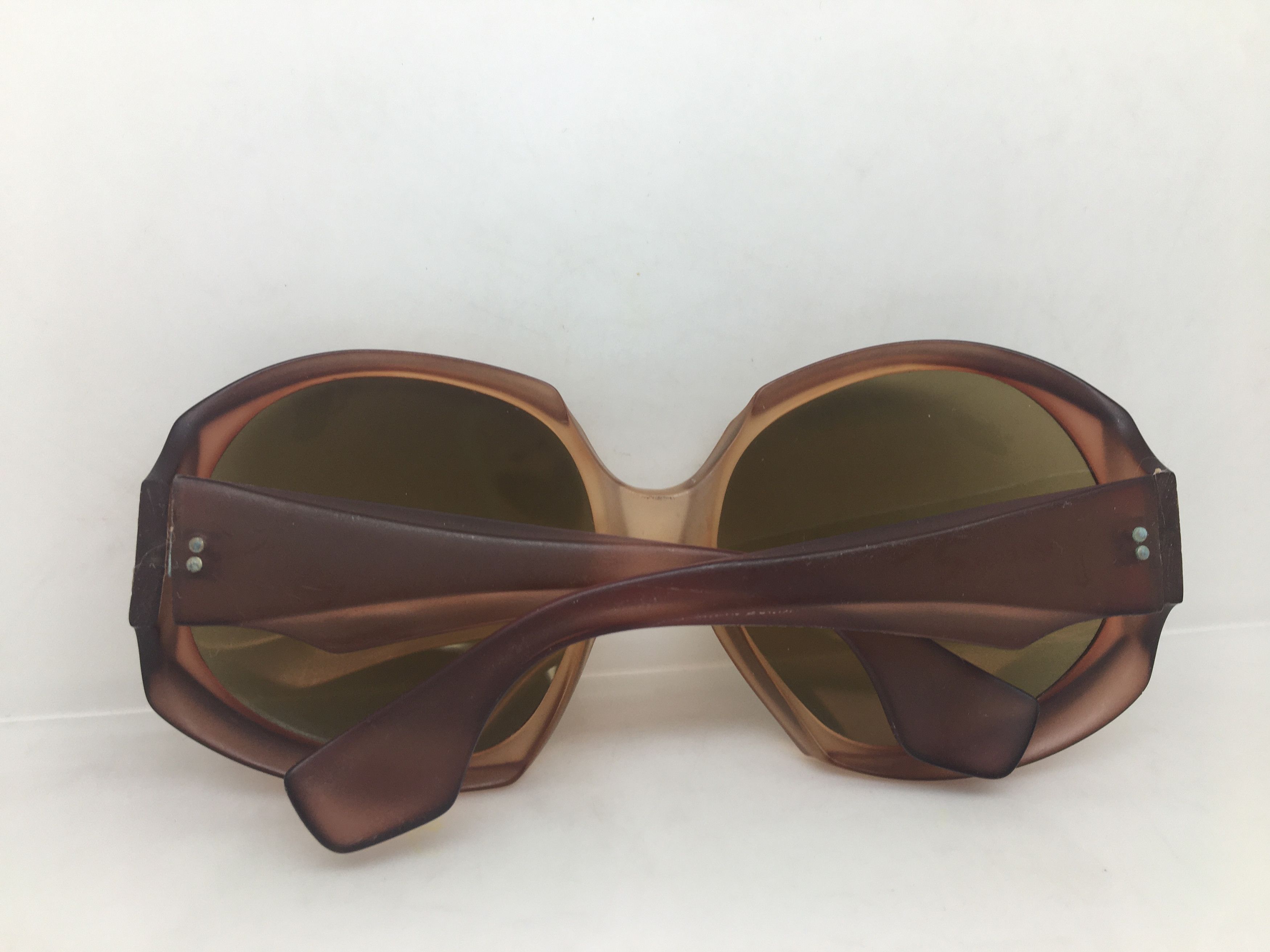 Vintage Handmade Acetate Diva Sunglasses France Glass Lens Size ONE SIZE - 8 Thumbnail