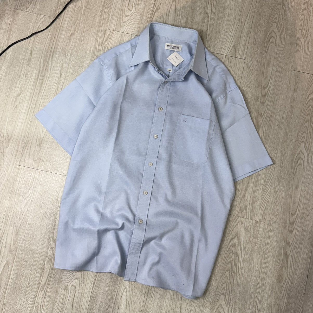 Givenchy GIVENCHY Monsieur shirts basic blue pocket logo Size US XL / EU 56 / 4 - 2 Thumbnail