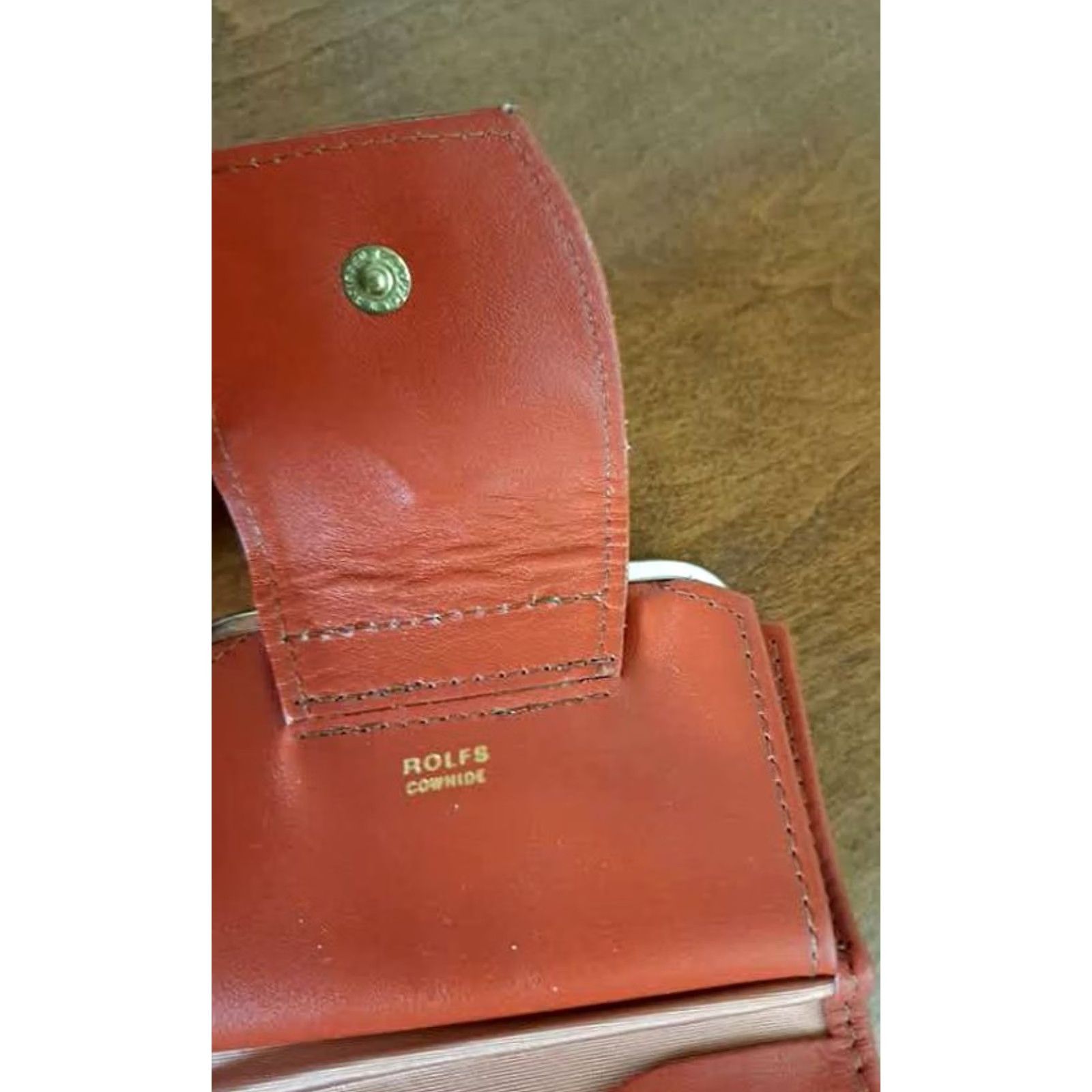 Changes ROLFS Genuine Leather Coin Wallet Purse Women Brown Mary Lou Change Purse Card Folding Fun Style Size ONE SIZE - 2 Thumbnail