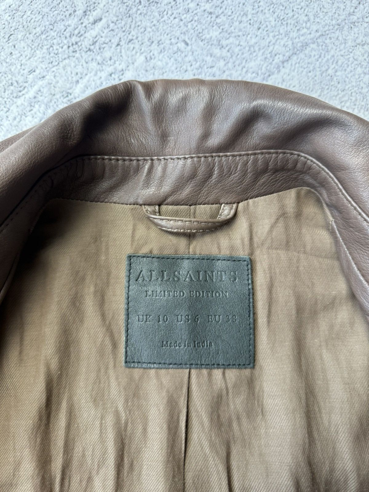 Allsaints Vintage Allsaints Limited Edition Leather Biker Jacket Japan Size M / US 6-8 / IT 42-44 - 15 Thumbnail