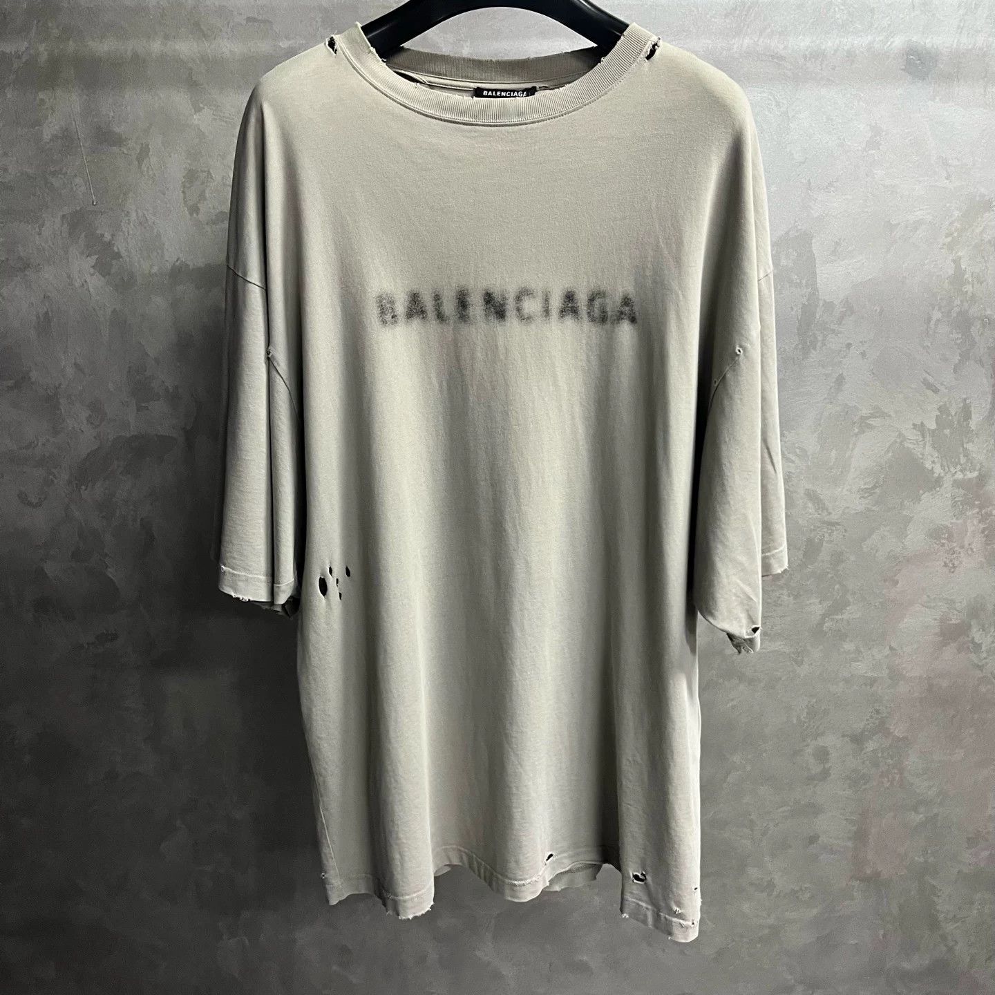 Balenciaga Balenciaga Printed Gray Hoodie S Men Size US S / EU 44-46 / 1 - 1 Thumbnail