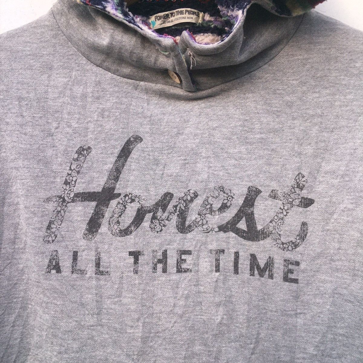 Japanese Brand Power to the people global culture mix hoodie Size M / US 6-8 / IT 42-44 - 3 Thumbnail