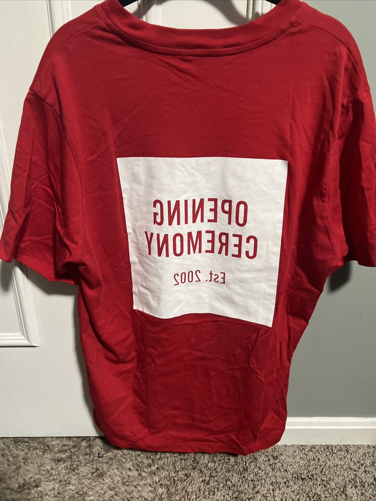 Opening Ceremony Opening Ceremony Box Logo Double Sided Mens Large Red Size US L / EU 52-54 / 3 - 4 Thumbnail