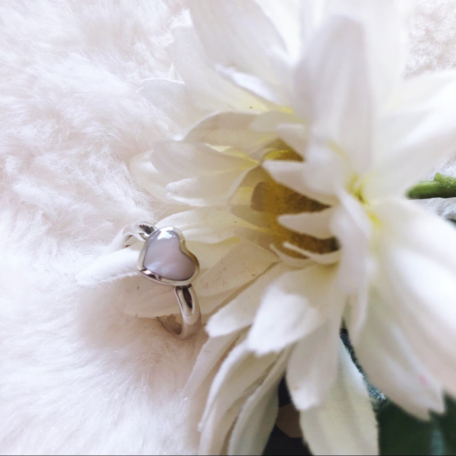 Other Sterling Silver Heart-Shaped Ring Size ONE SIZE - 8 Thumbnail