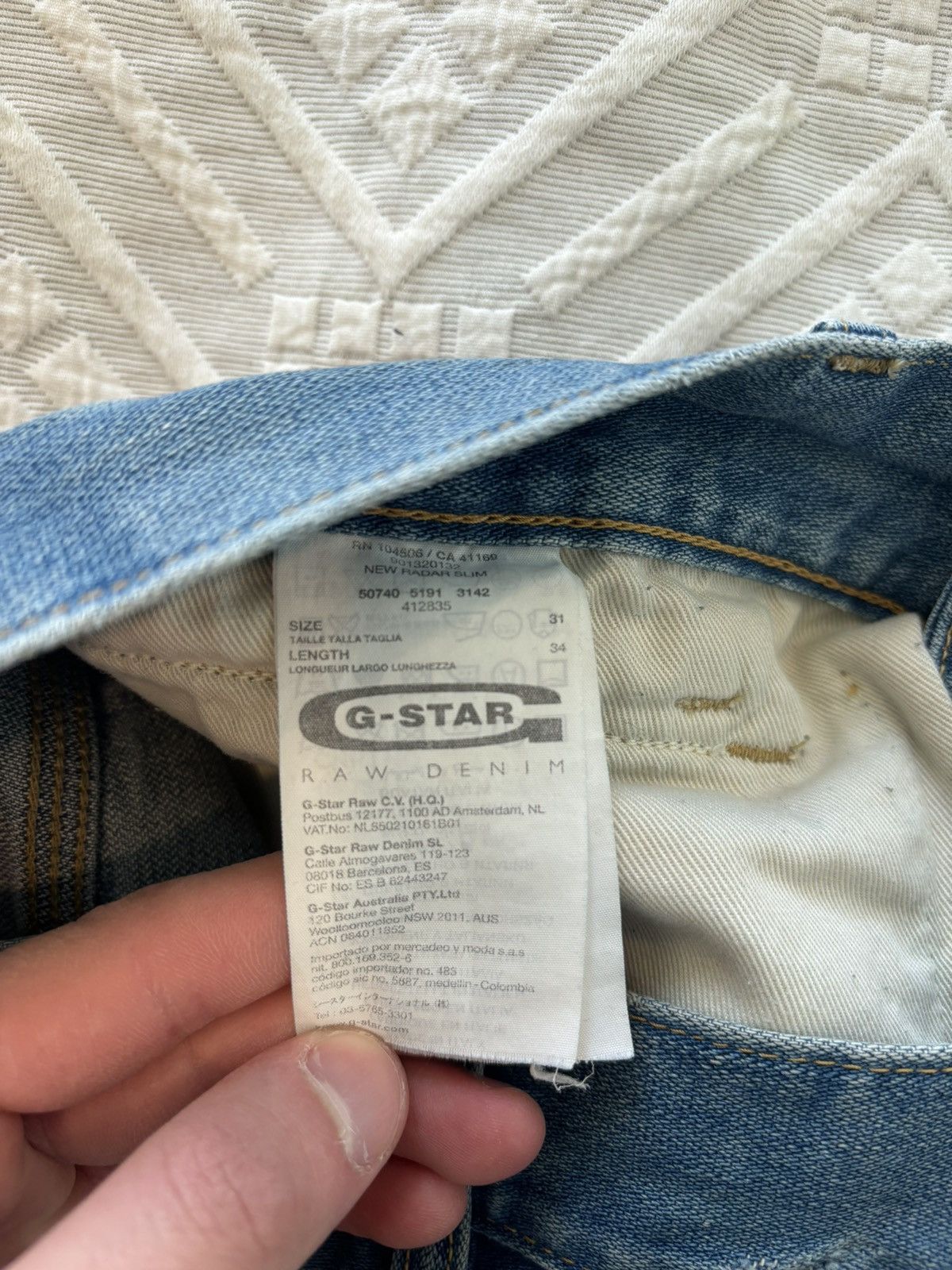 G-Star G-Star RAW Radar Slim Jeans Size US 31 - 3 Thumbnail