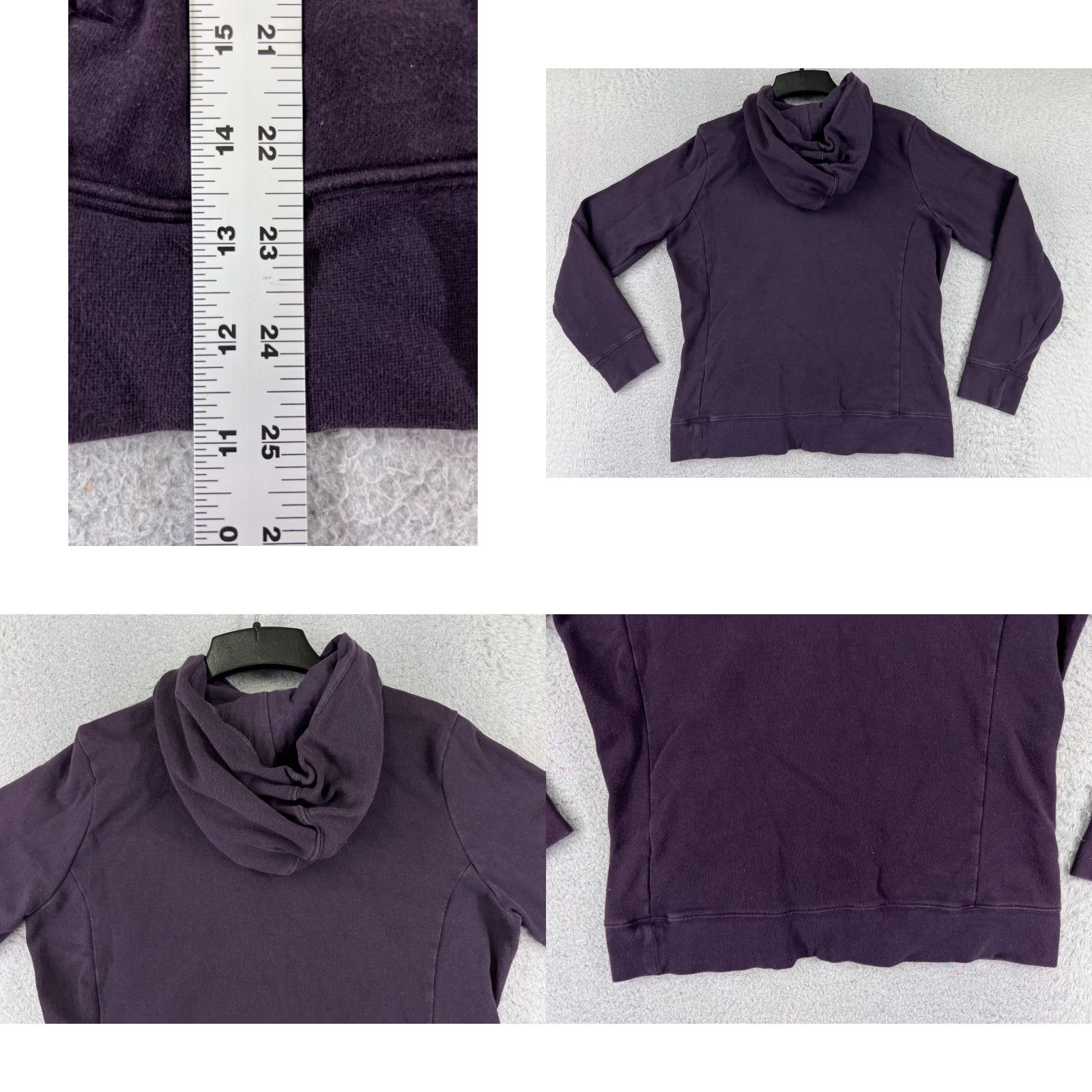 The North Face The North Face Hoodie Womens L Purple Pullover Cotton Blend Logo Crew Neck Long Sleeve Pocket 36in Chest Men/Men’s? Size L / US 10 / IT 46 - 9 Thumbnail