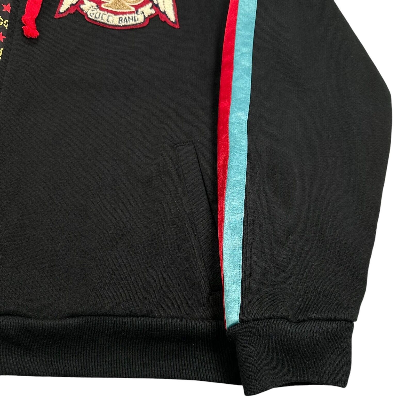 Gucci Gucci Size M Bomber Jacket Black Gucci Band Taped GG Lined Size US M / EU 48-50 / 2 - 10 Thumbnail