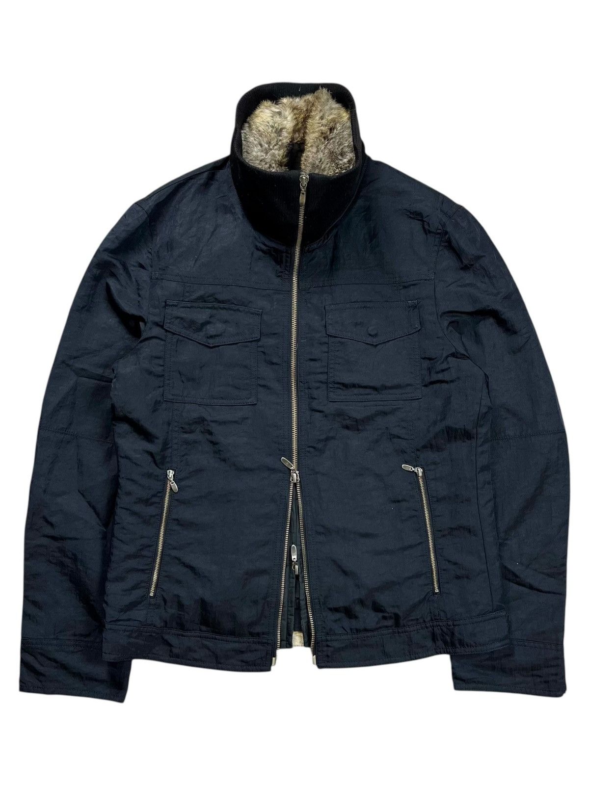 BUFFALO BOBS 2007 Comme Ca Men - Trim Fur Collar Jacket Size US M / EU 48-50 / 2 - 3 Thumbnail