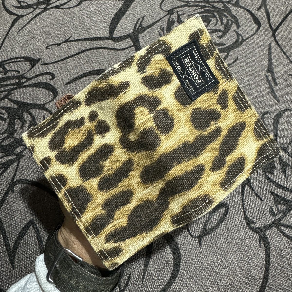 Porter Head Porter Leopard Card Holder Wallet Size ONE SIZE - 5 Thumbnail