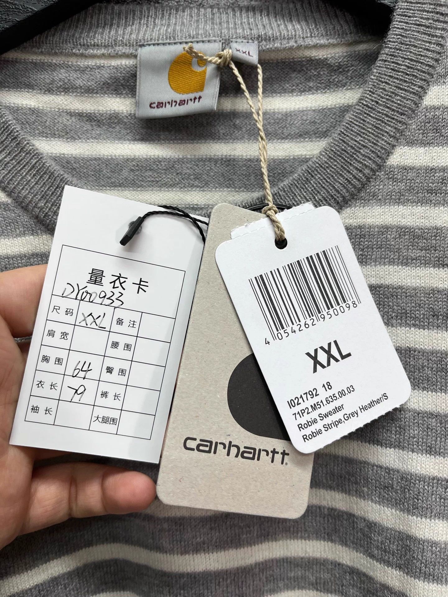 Carhartt Carhartt striped longsleeve XXL new Size XXL / US 16-18 / IT 52-54 - 6 Thumbnail