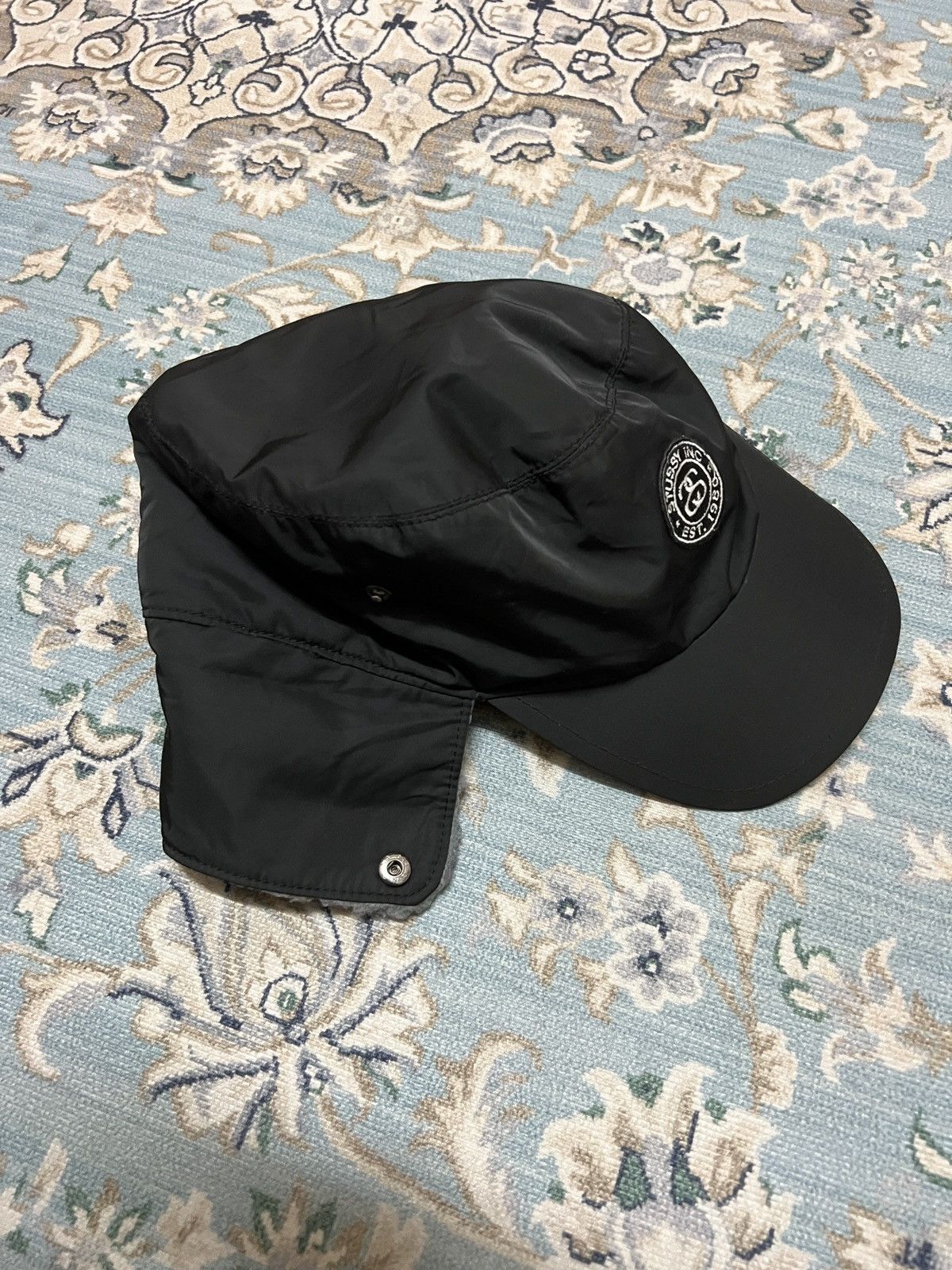 Stussy Stussy Hat Cap Fleece Lined Warm Winter Adjustable Size ONE SIZE - 6 Thumbnail