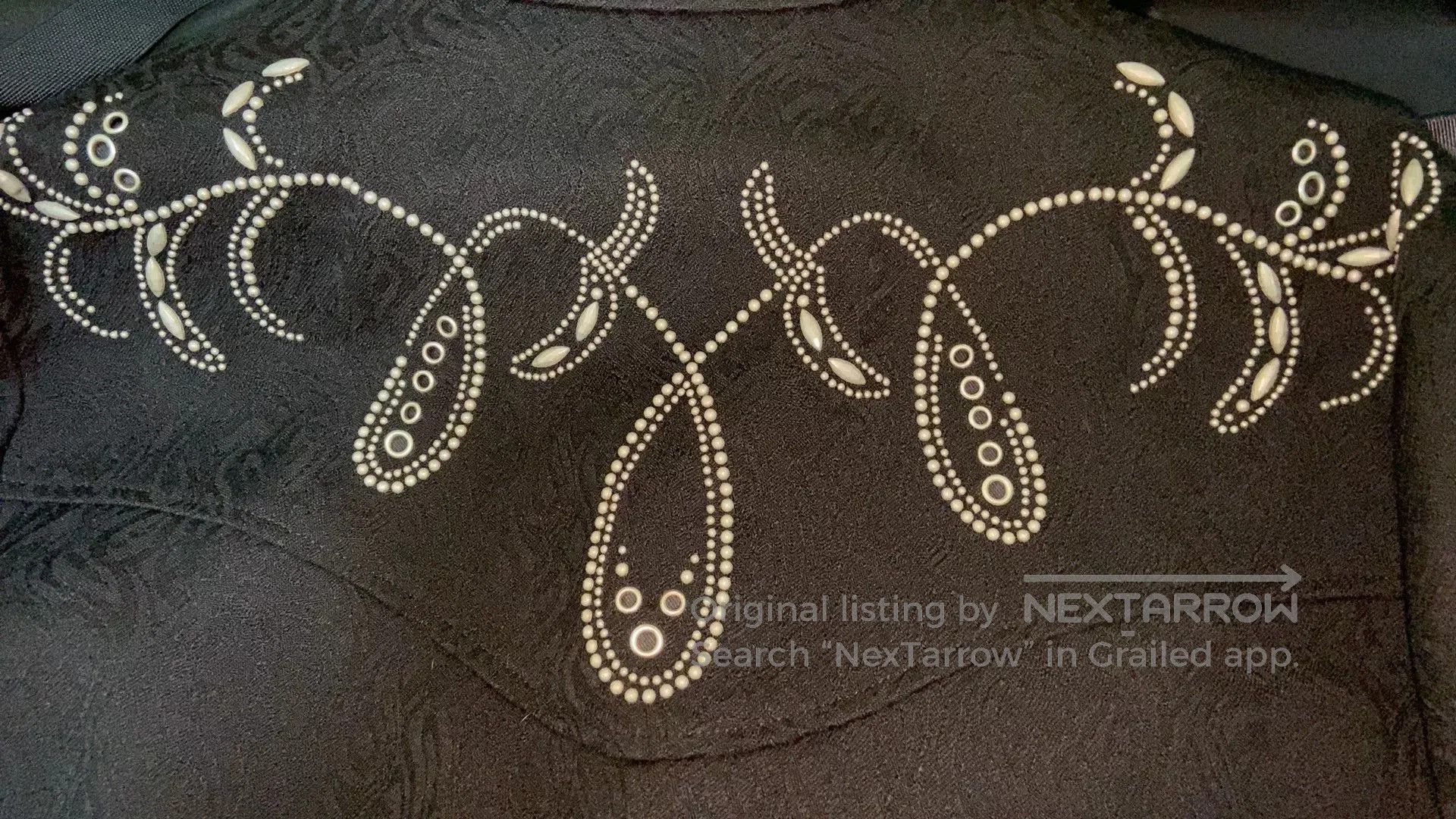 Saint Laurent Paris Saint Laurent Men's Beaded Studded Jacket. Size US M / EU 48-50 / 2 - 5 Thumbnail
