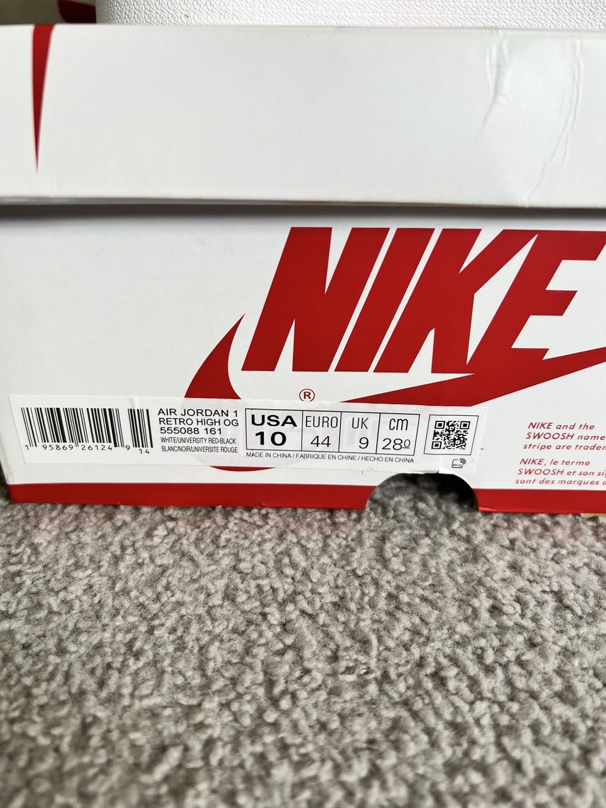 Nike Jordan 1 High OG size 10 Size US 10 / EU 43 - 6 Thumbnail