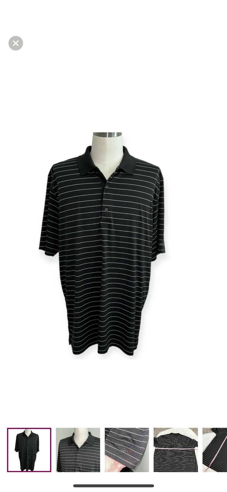 Greg Norman Greg Norman XL striped polo shirt Size US XL / EU 56 / 4 - 1 Thumbnail