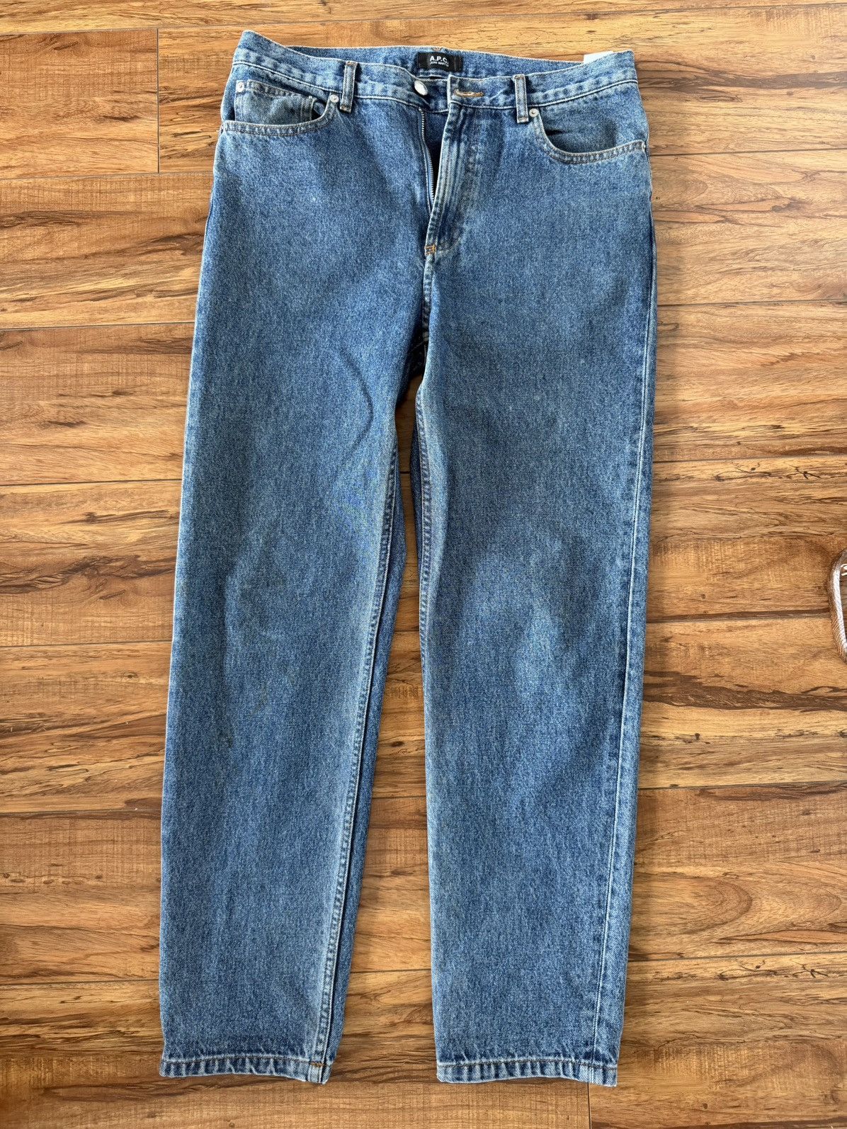 A.P.C. A.P.C. Martin Blue Denim Jeans (Size 30) Size US 30 / EU 46 - 3 Thumbnail