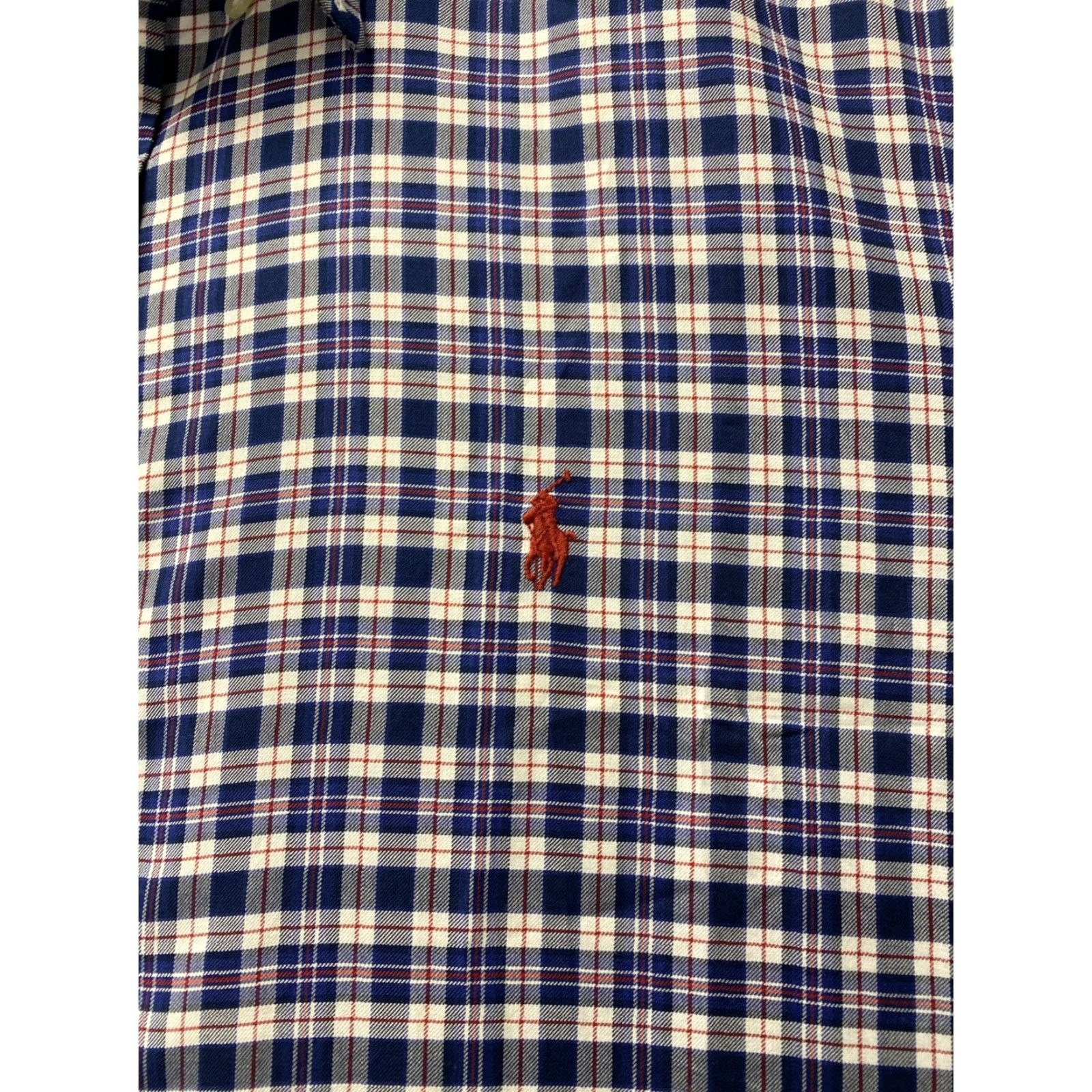 Polo Ralph Lauren VINTAGE Polo Ralph Lauren Men’s Custom Fit Long Sleeve Button-Down Shirt XXL Plaid Brown Men Size US XXL / EU 58 / 5 - 3 Thumbnail