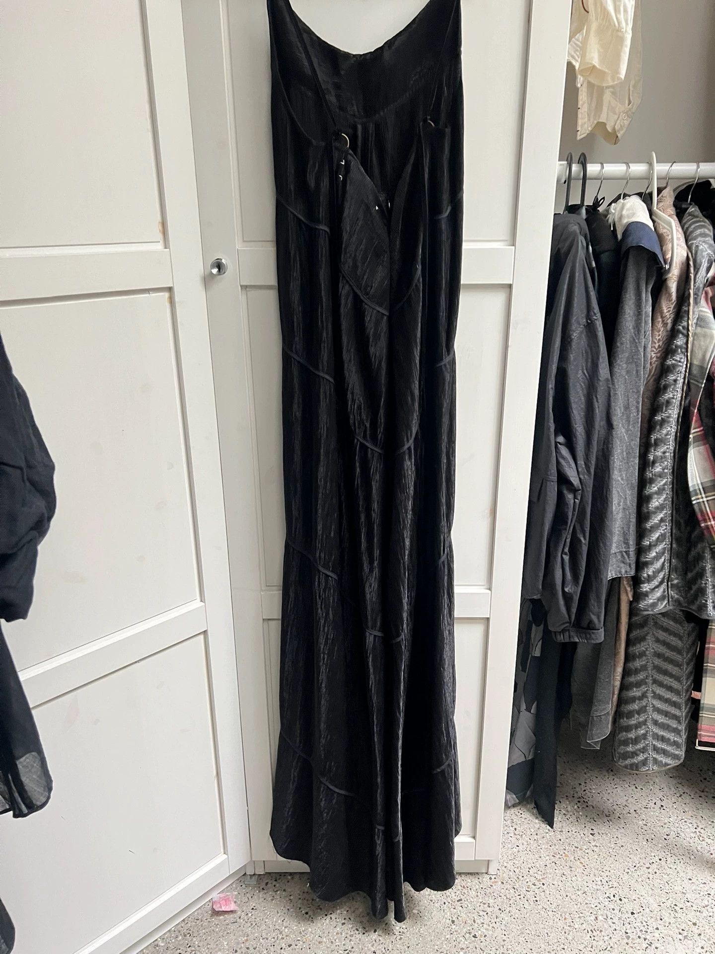 Johnston & Murphy 【New Arrival】Mutedance Black Spaghetti Strap Dress Size S / US 4 / IT 40 - 1 Thumbnail