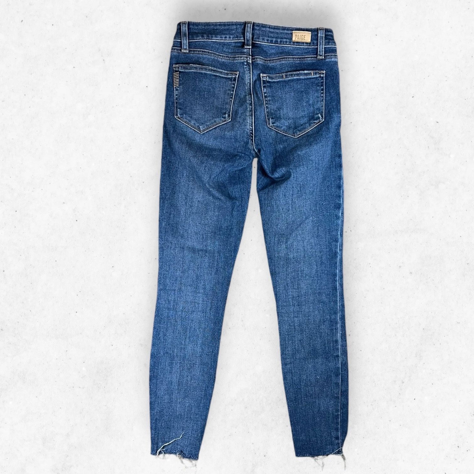 Paige Paige Verdugo Ankle Women's 24 Stretch Denim Raw Hem Casual Size 24" / US 00 / IT 34 - 2 Thumbnail