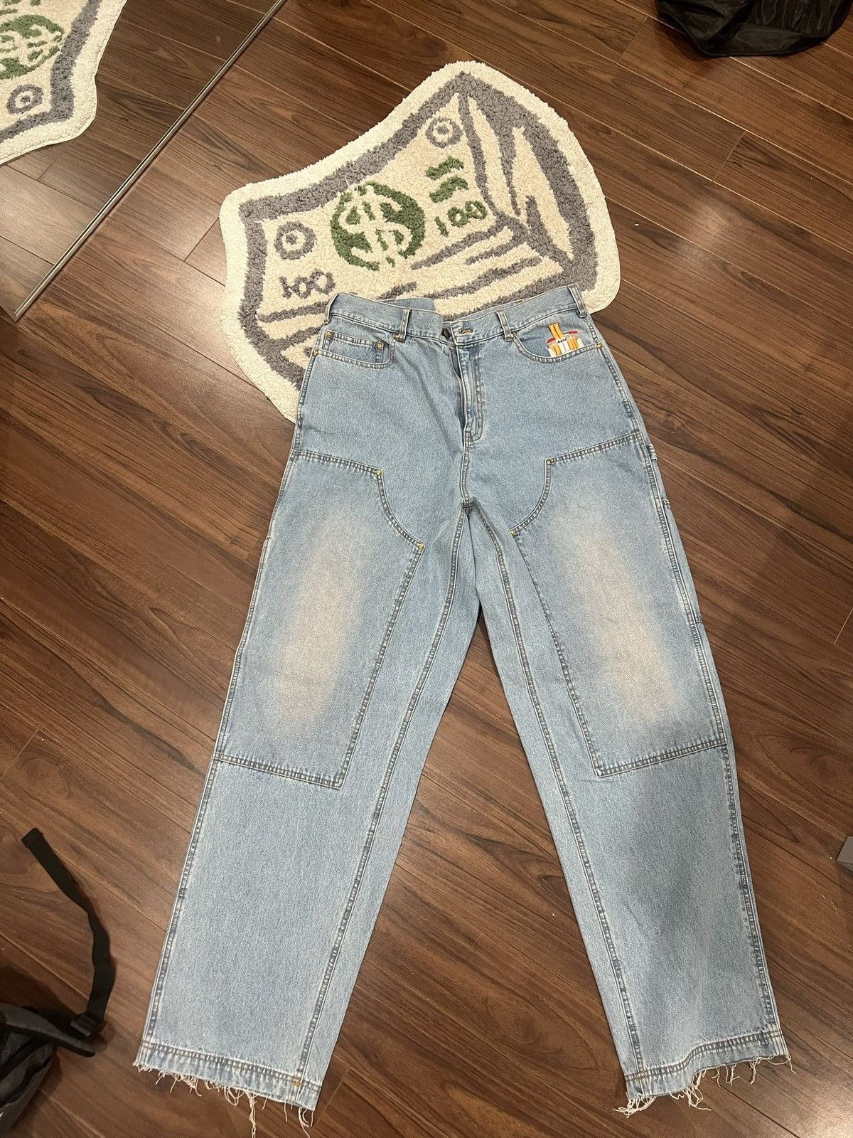 Marlboro × Vintage Dart malboro double knee jeans
