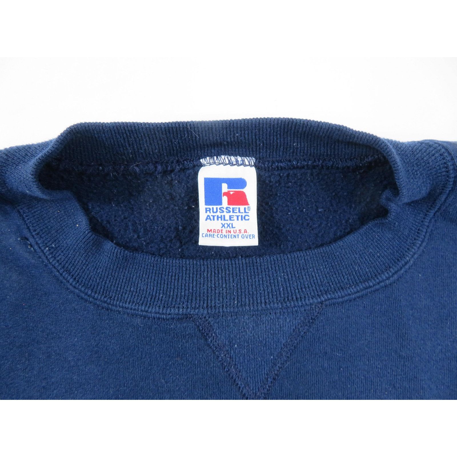 Russell Athletic Russell Athletic Sweatshirt Navy Blue Sz 2XL 1990s Size US XXL / EU 58 / 5 - 4 Thumbnail