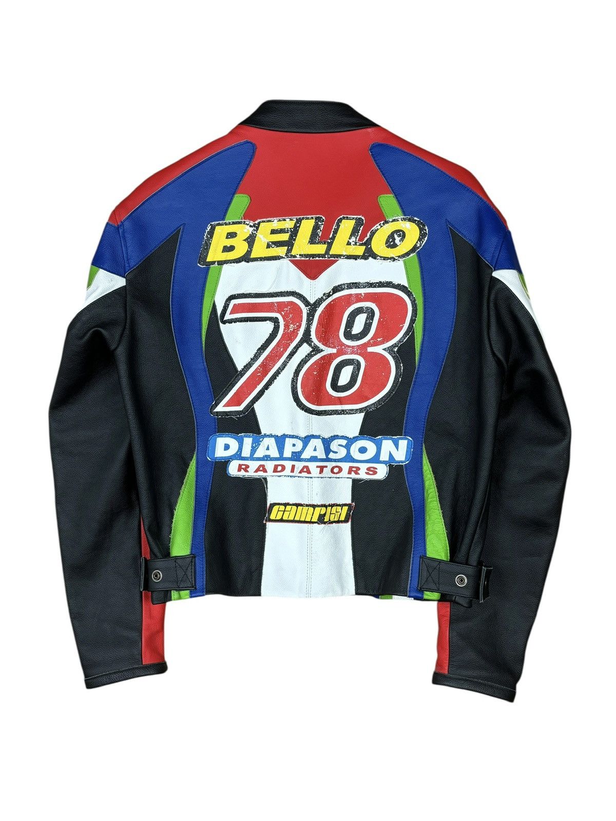 Dolce & Gabbana 2000s Dolce & Gabbana Multicolor Moto Jacket Size US S / EU 44-46 / 1 - 2 Thumbnail