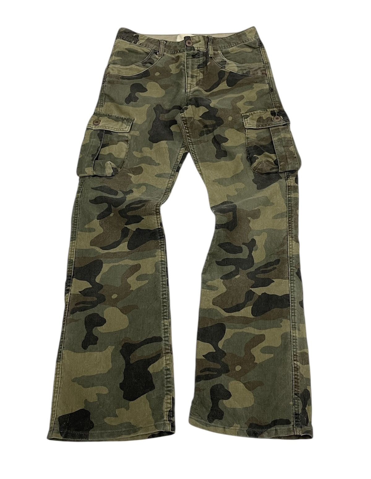 A:R Japan Camouflage Corduroy Flare Jeans Travisscott Style