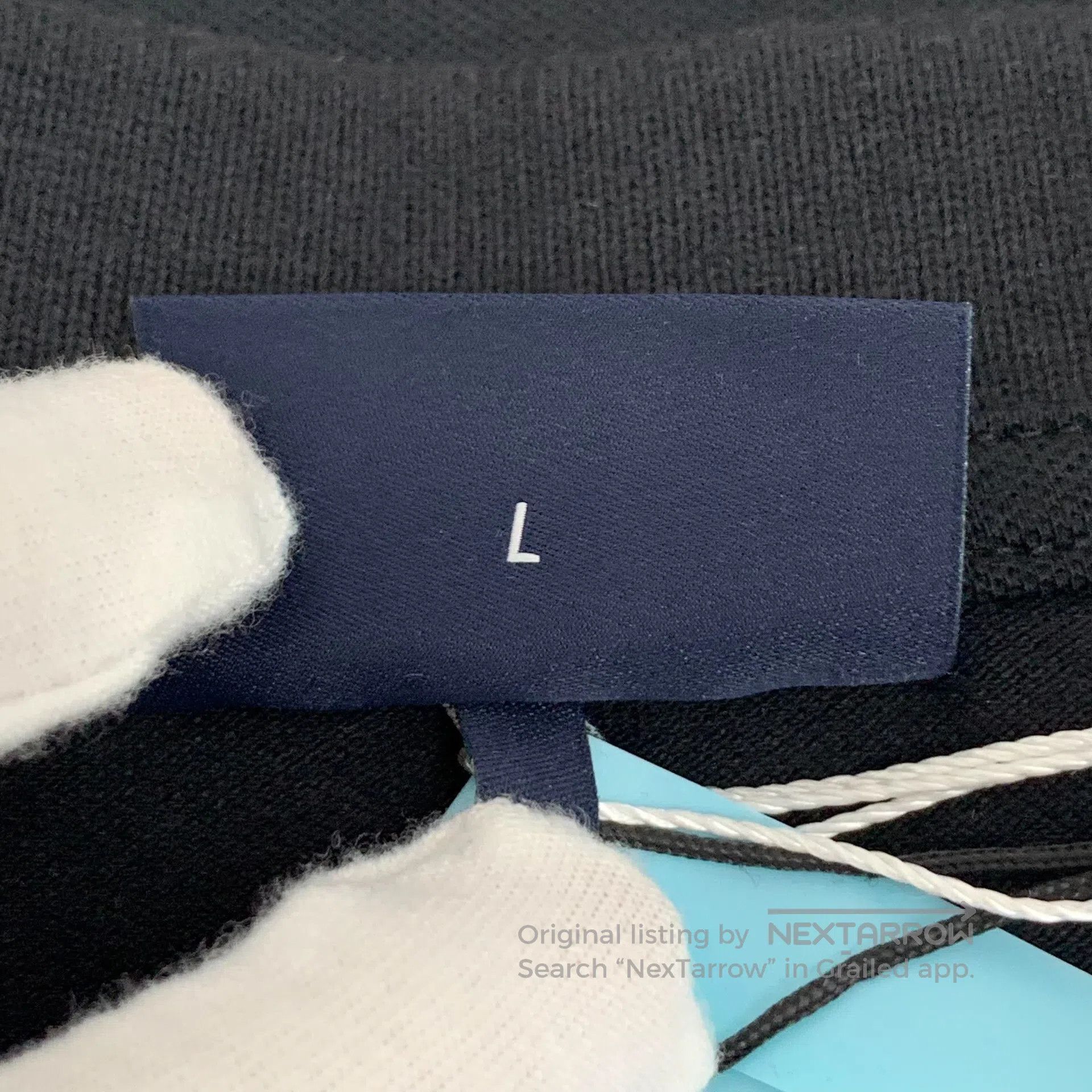 Armani Armani Black Logo Printed Cotton Collar Single Breasted Lo Size US L / EU 52-54 / 3 - 6 Thumbnail