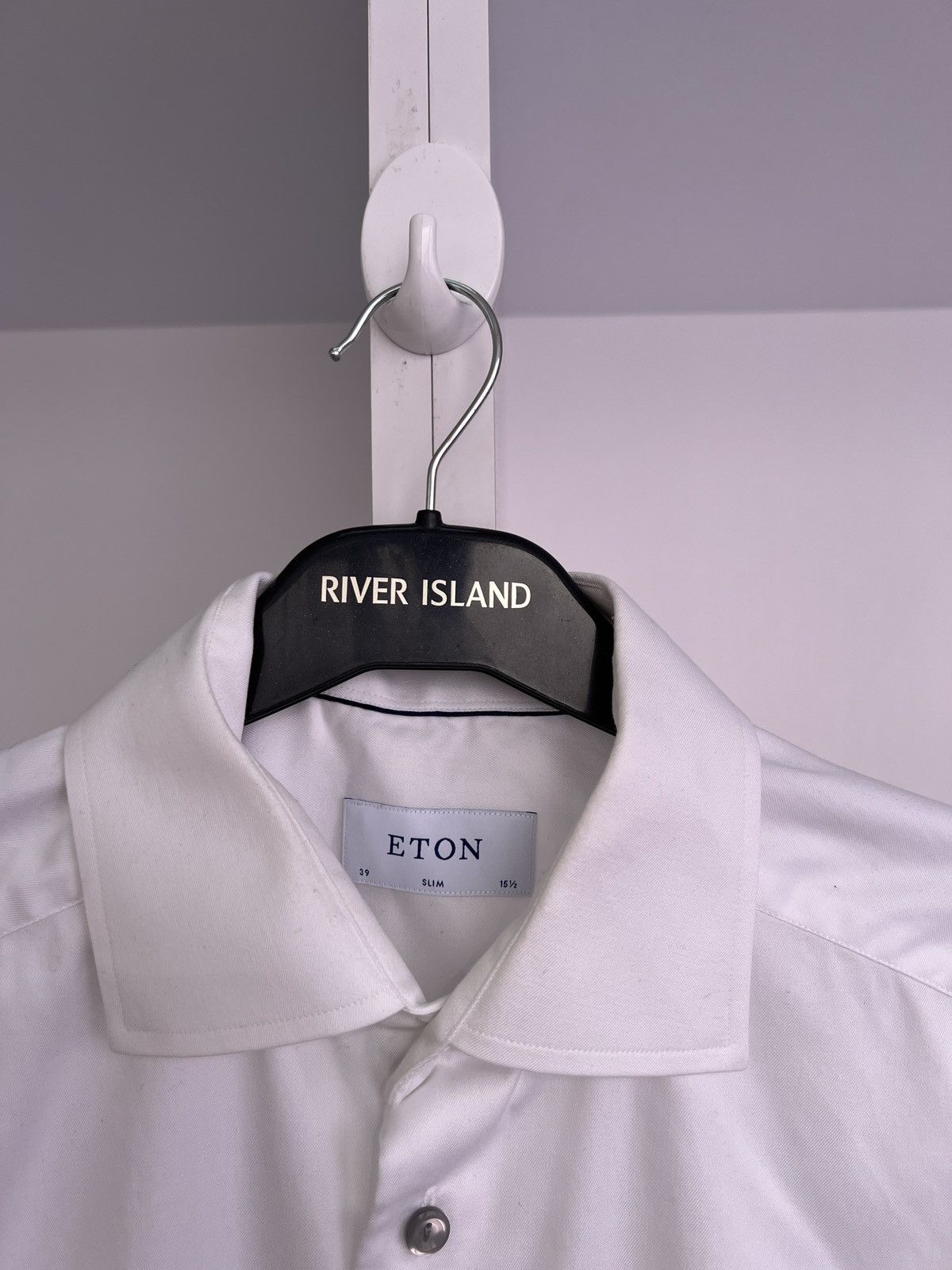 Eton × Vintage Vintage Eton Denim White Button Up Shirt Size US M / EU 48-50 / 2 - 7 Thumbnail
