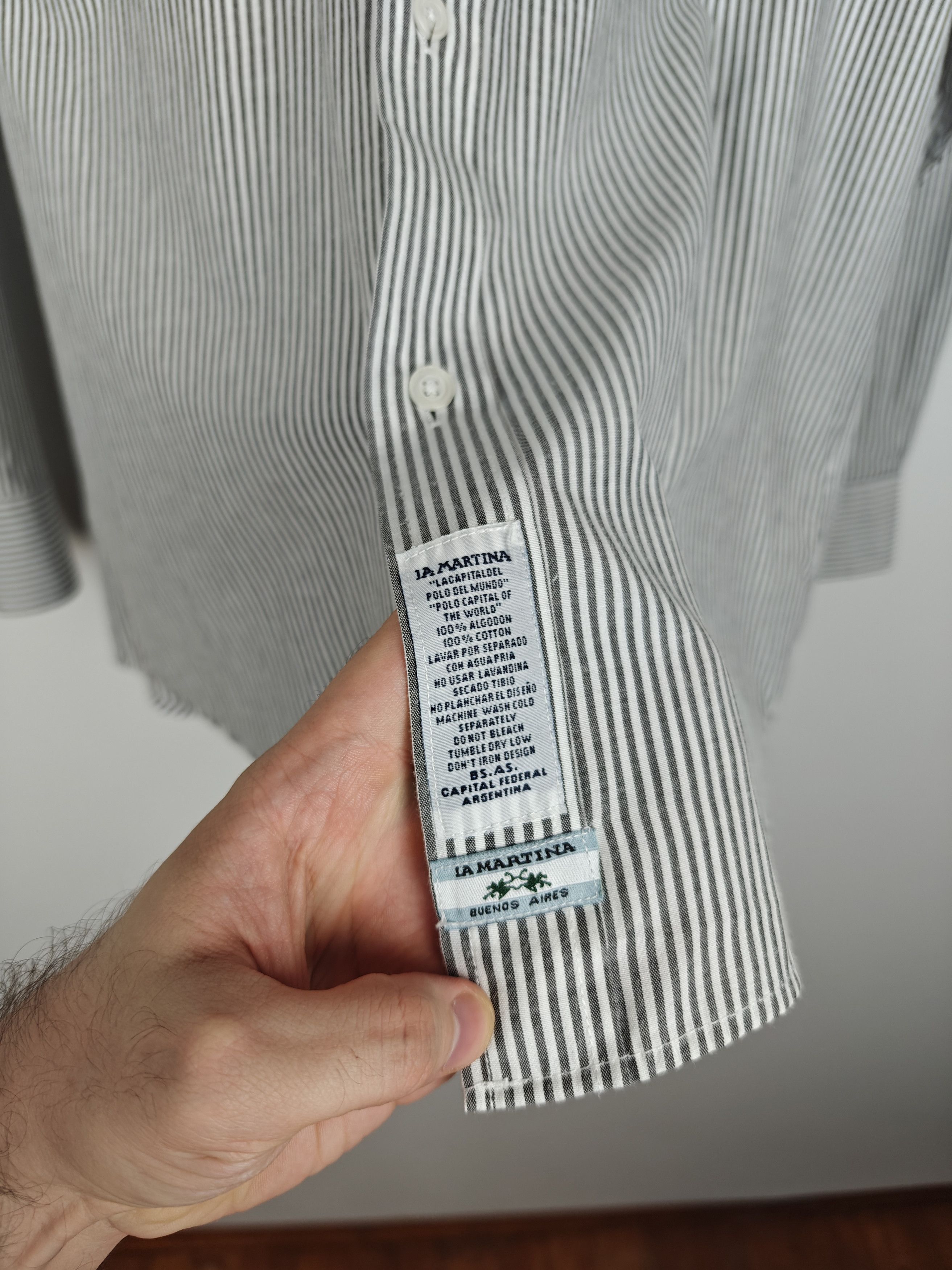 La Martina La Matrina Shirt Striped Collared Buenos Aires XXL Size US XXL / EU 58 / 5 - 11 Thumbnail