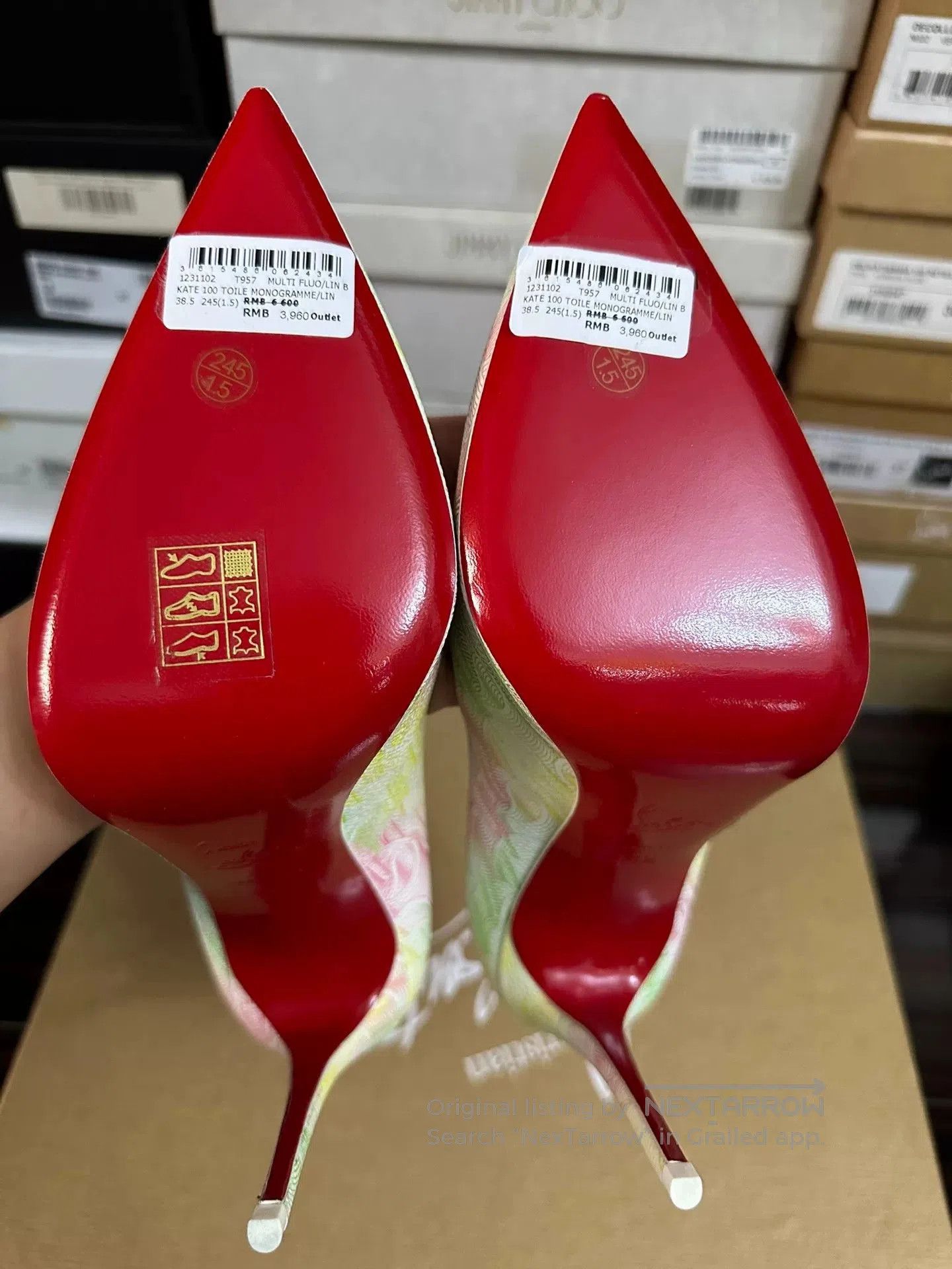 Christian Louboutin Christian Louboutin Red Sole High Heels. Size US 7.5 / IT 37.5 - 7 Thumbnail